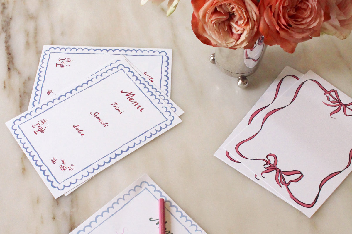 Menu and Placement Cards