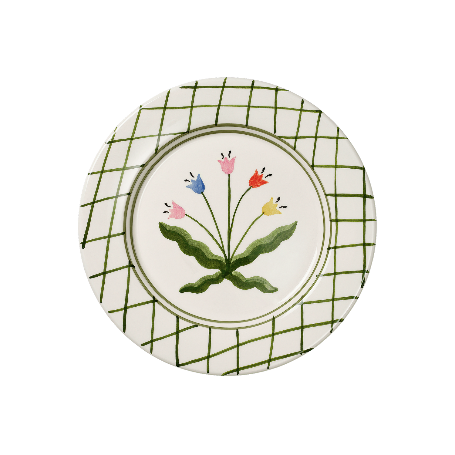 Madelen Möllard Tulip Tallrik - Grön 28 cm