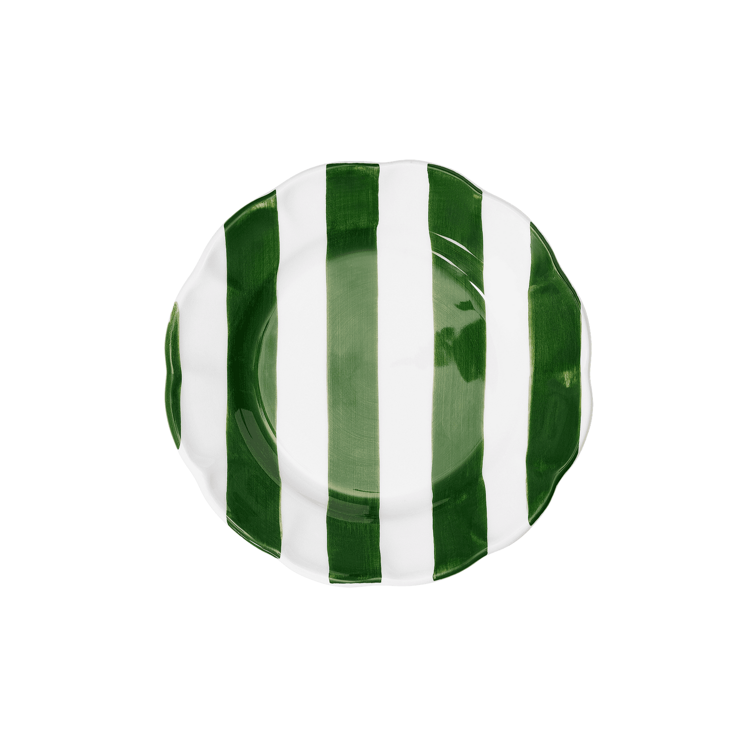 Stripe Assiette Grön 22 cm