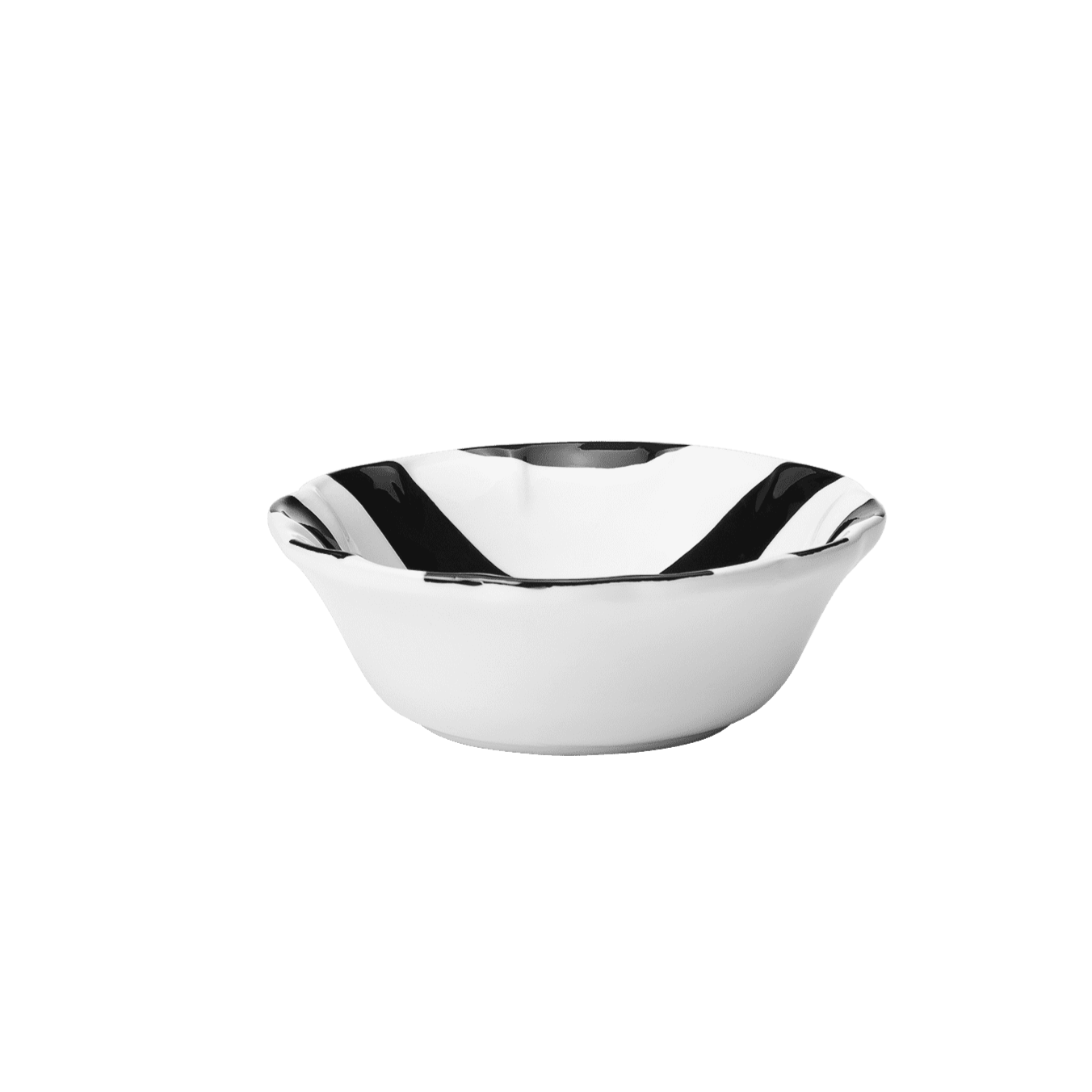 Stripe Liten Skål - Svart 15 cm