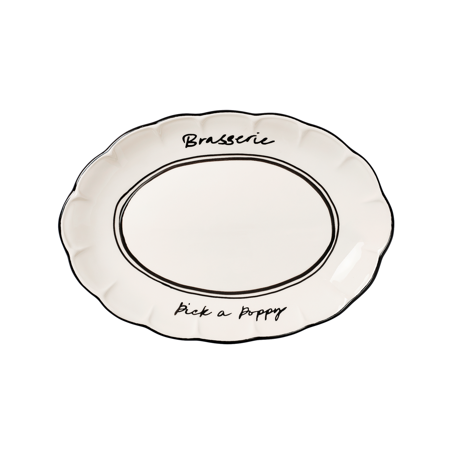 Bistro Serveringsfat - Svart 36 cm