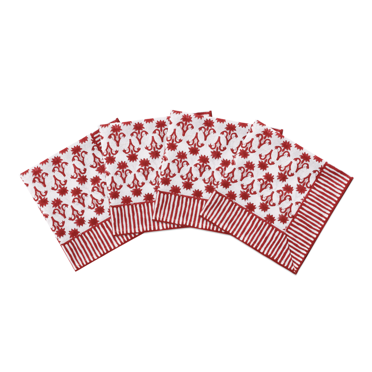 Lily Servett 4-pack - Burgundy 45x45 cm