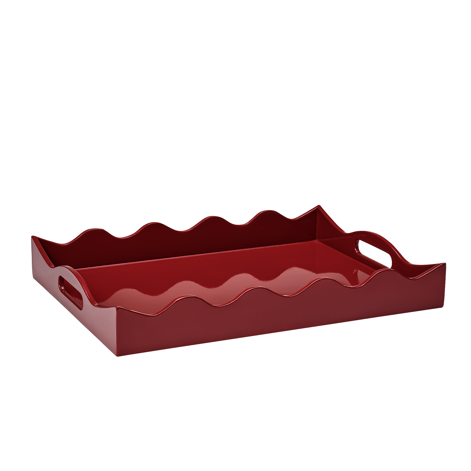 Scallop Lackbricka - Burgundy 30x40 cm