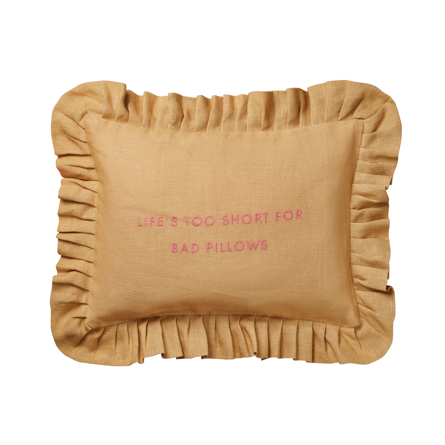 Quote Kuddfodral - Senapsgul 30x40 cm