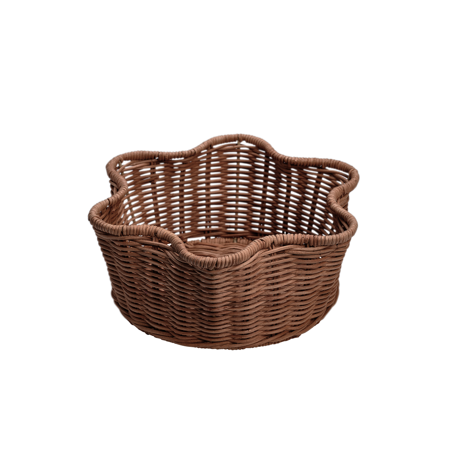 Rotting Rund Korg - Mörkbrun 23 cm
