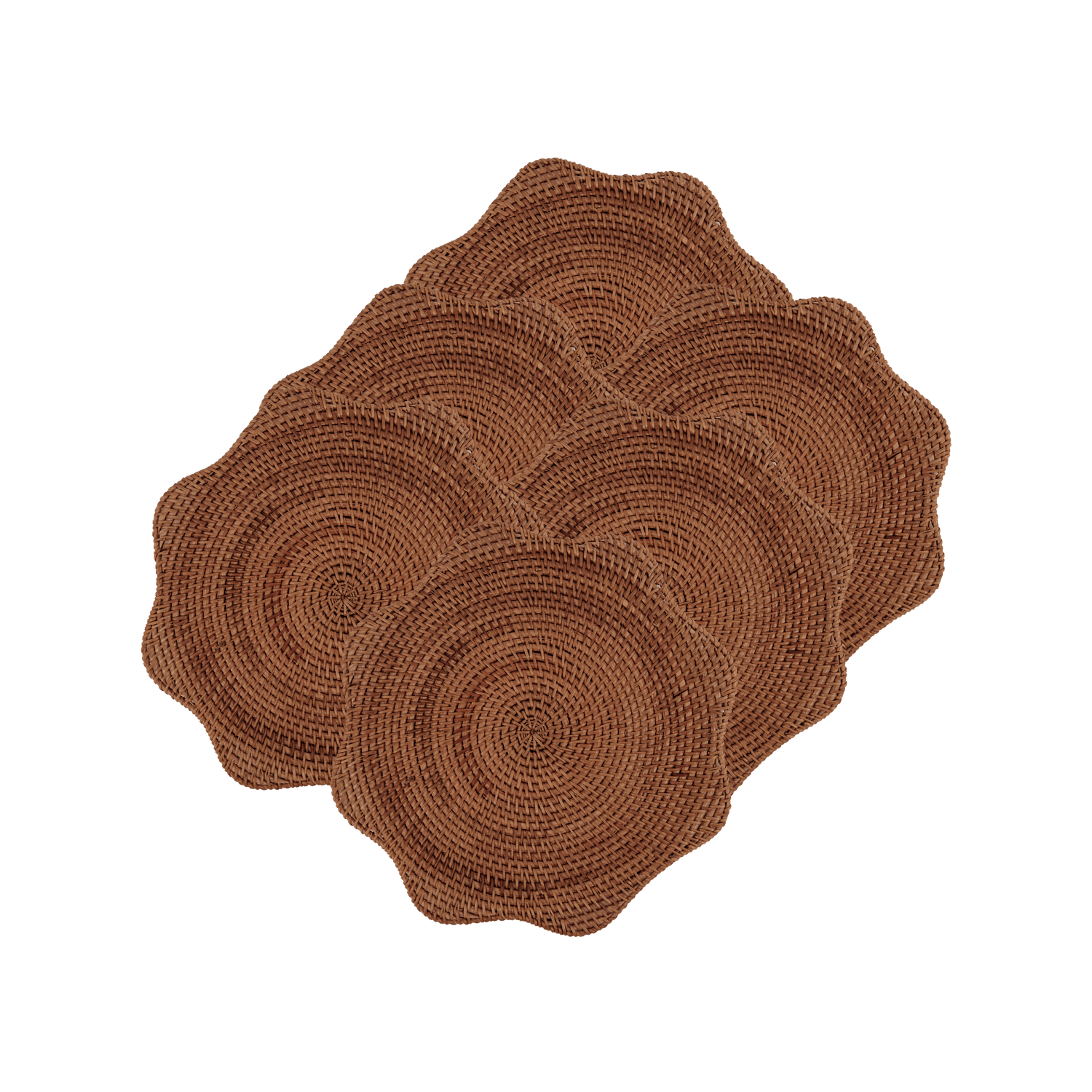 Scallop Rotting Bordstablett Mörkbrun | 6 styck