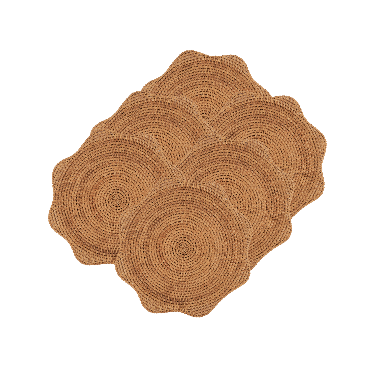 Scallop rotting bordstablett Natur| 6 styck