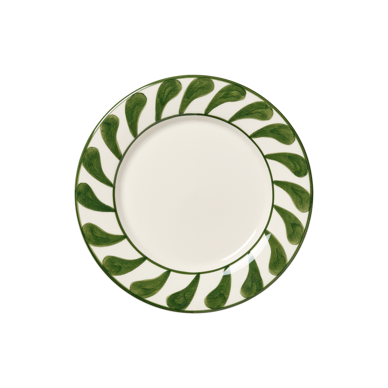 Swirl Salad Plate - Green 22 cm