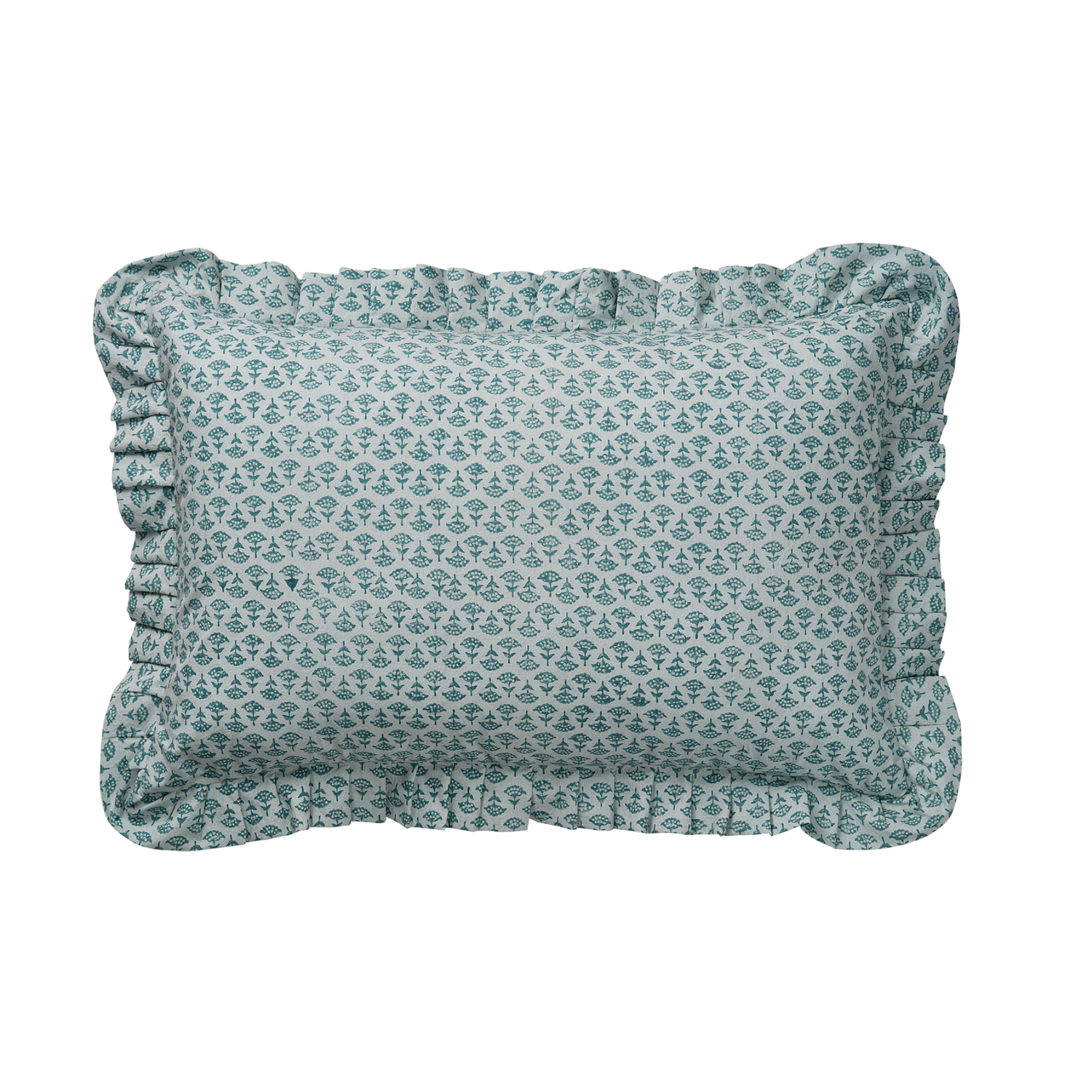 Petal kuddfodral - Teal 40x60 cm