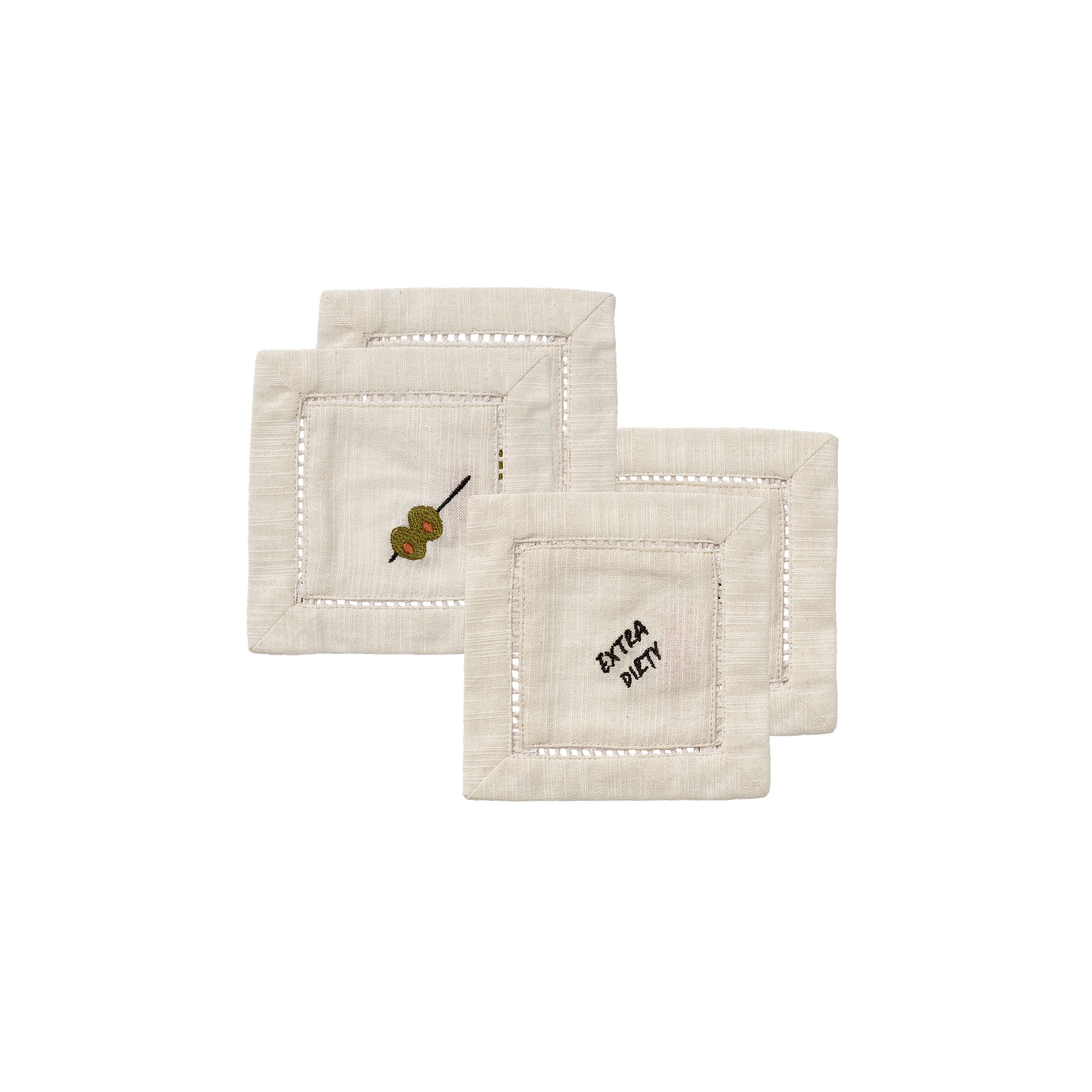 Martini Drinkunderlägg 4-pack - Multi 13x13 cm