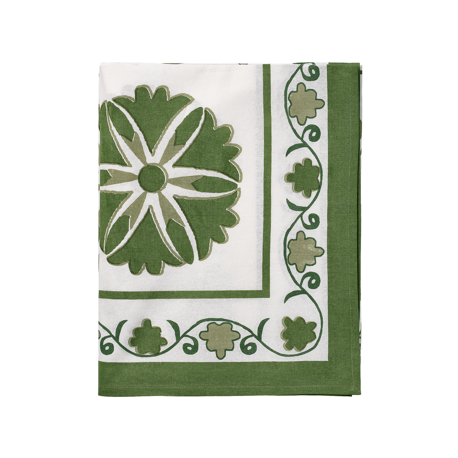 Suzani Bordsduk - Grön 150x250 cm