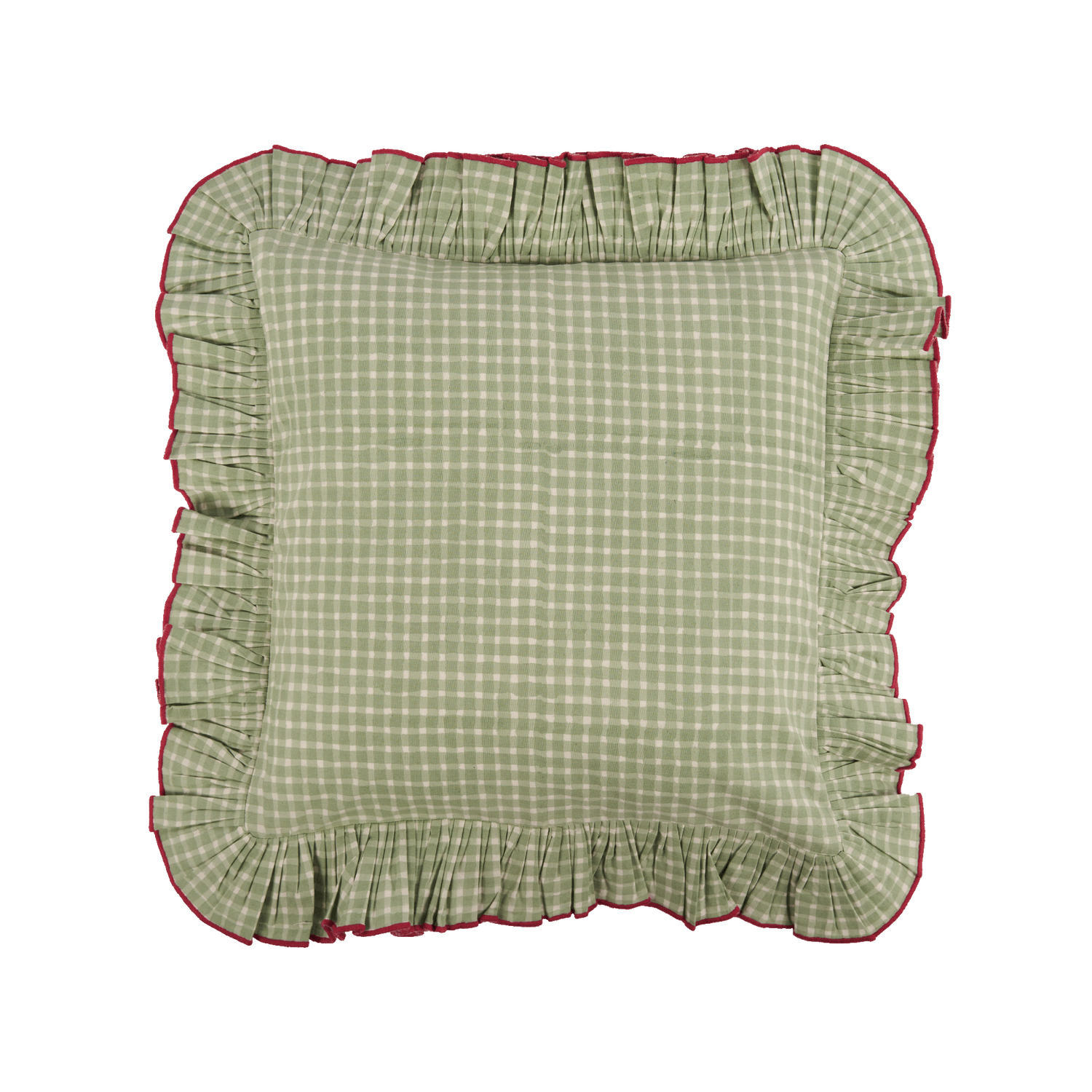 Vichy Kuddfodral - Ljusgrön 40x40 cm