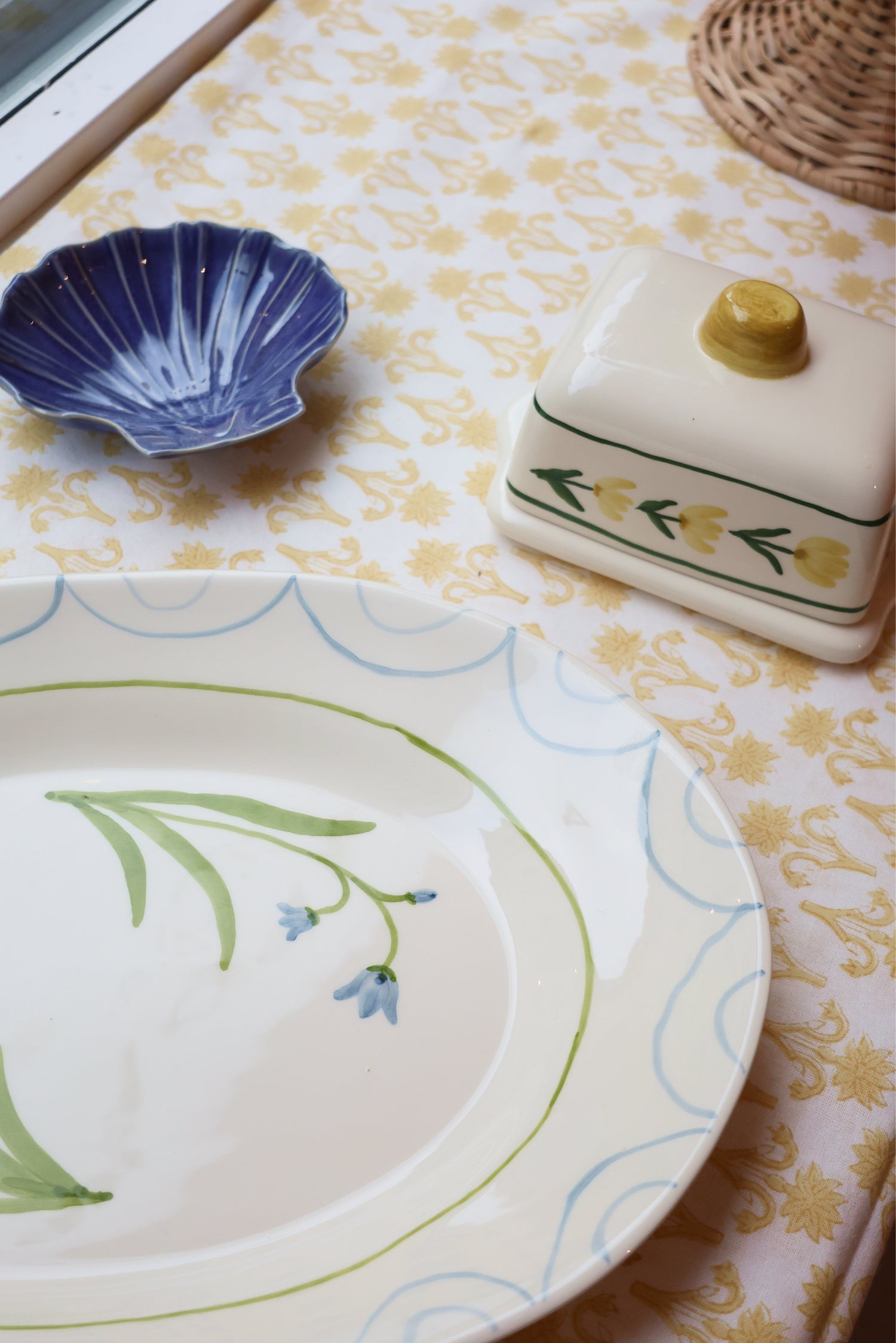 Cottage flower Smörkupa - Gul 17x11.5 cm