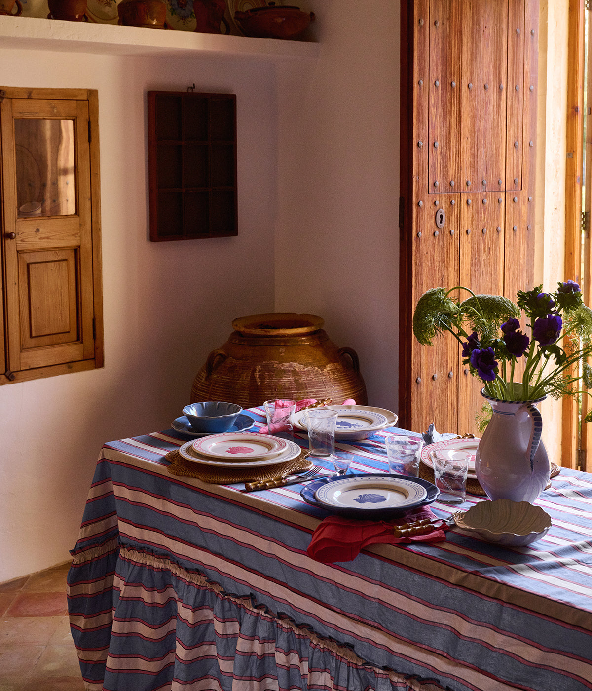 Shell assiett - Mörkrosa 22 cm