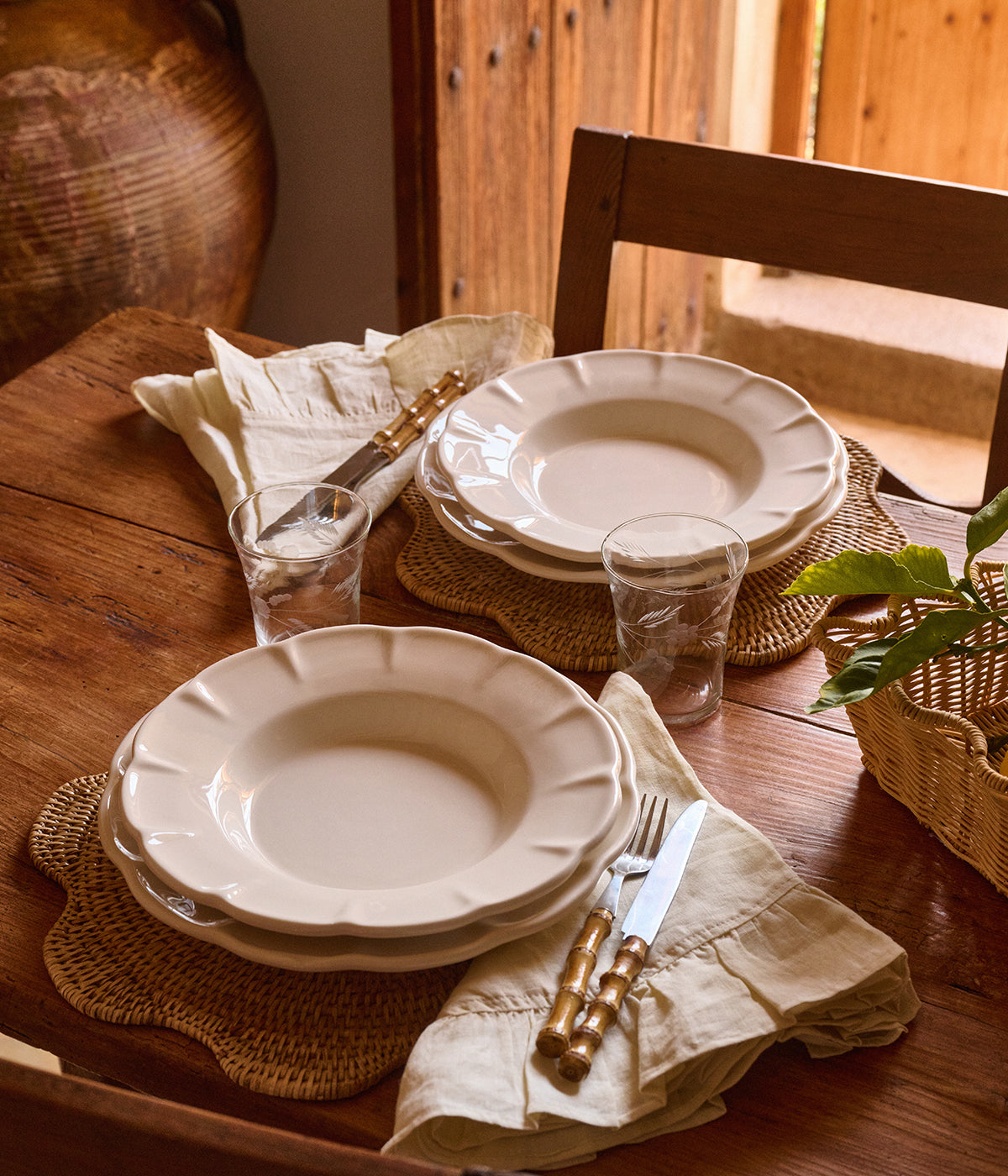 Everyday charm tallrik - Offwhite 27 cm