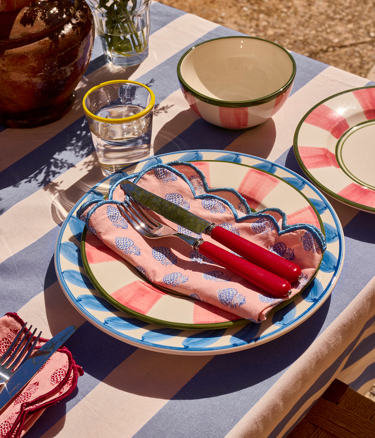 Poppy Seed Servett - Ljusrosa 45x45 cm