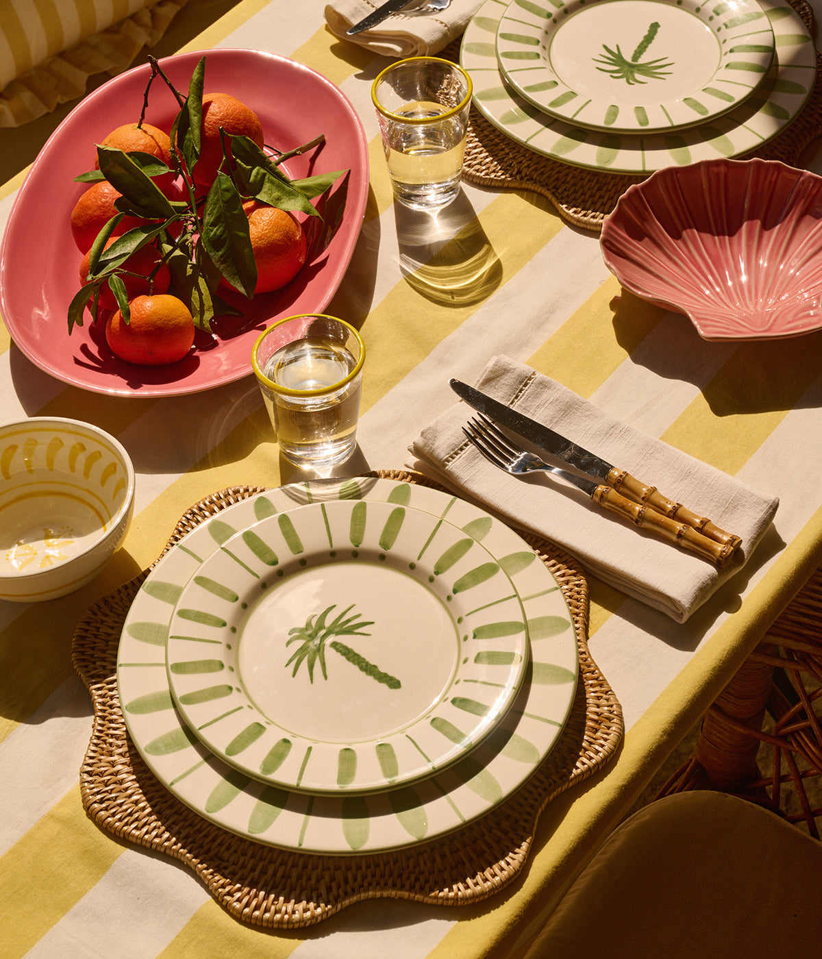 Cannes Dinner plate - Green 28 cm