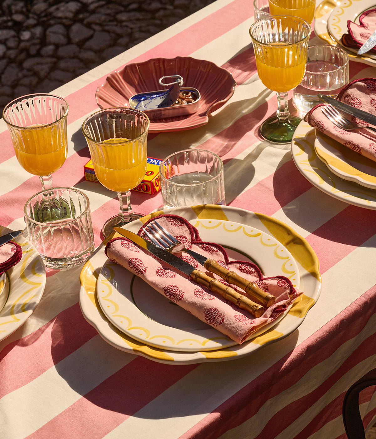 Poppy Seed Servett - Rosa 45x45 cm