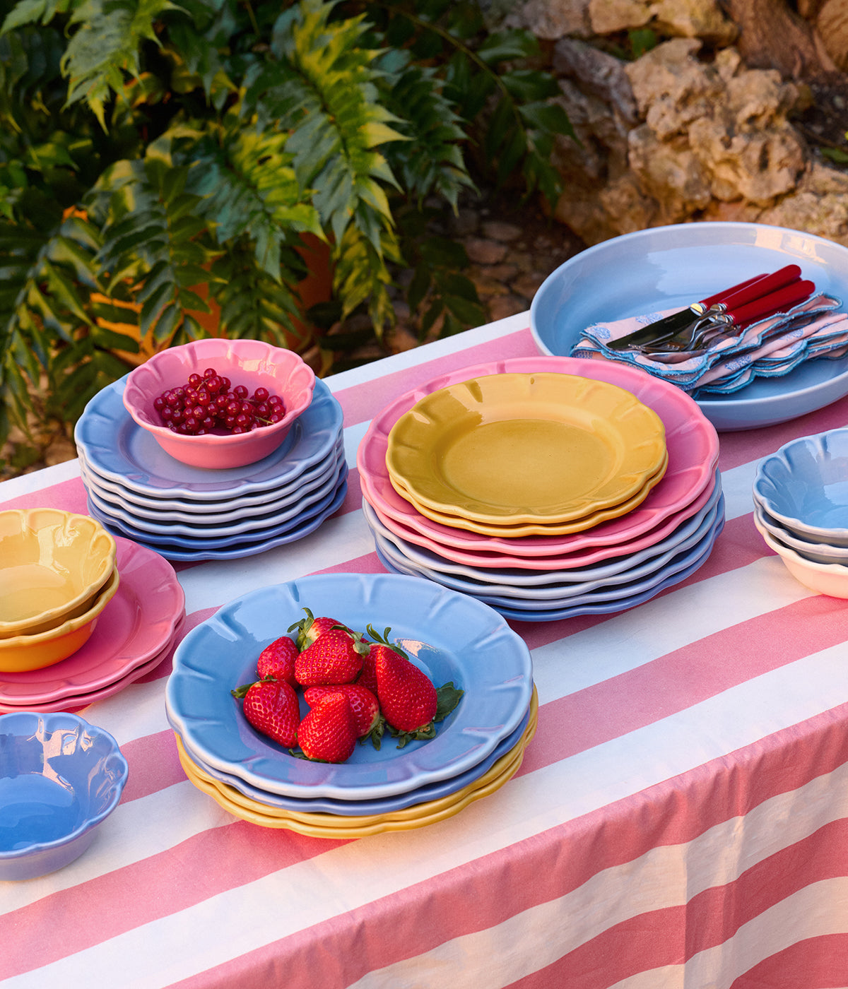 Classic servingsskål - Ljusblå 32 cm