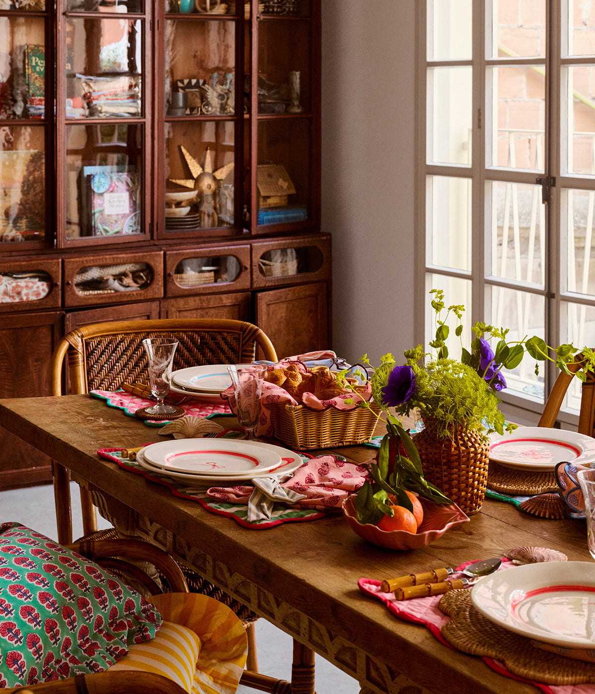 Bow assiett - Rosa 22 cm