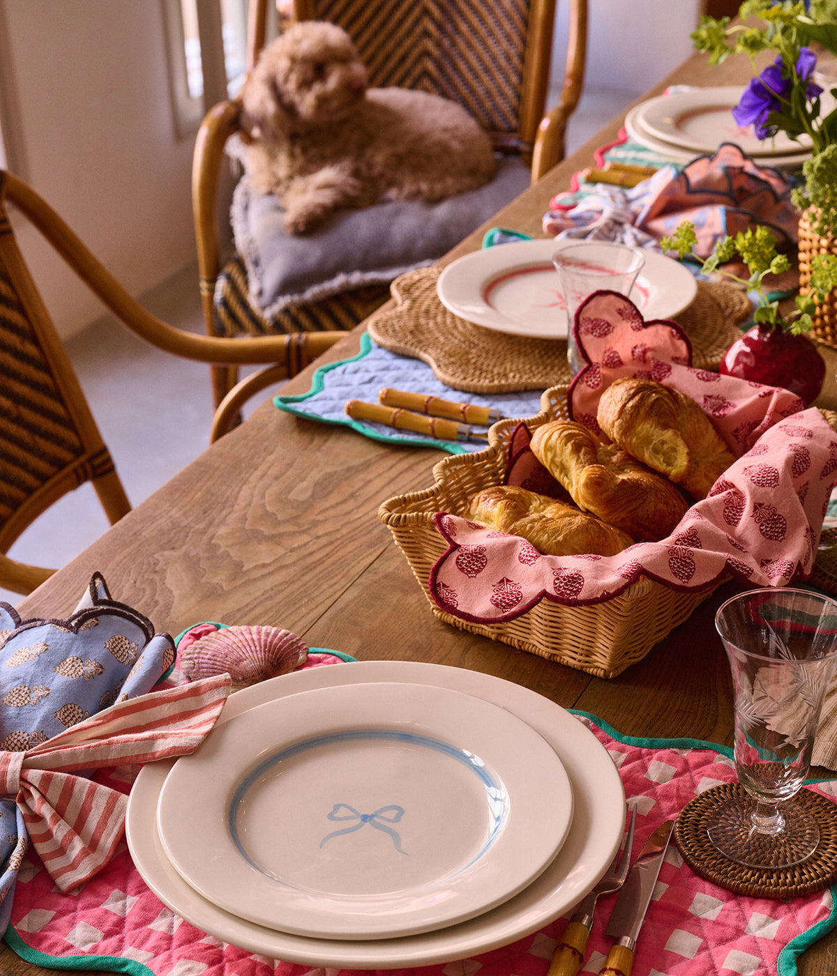 Poppy Seed Servett - Rosa 45x45 cm