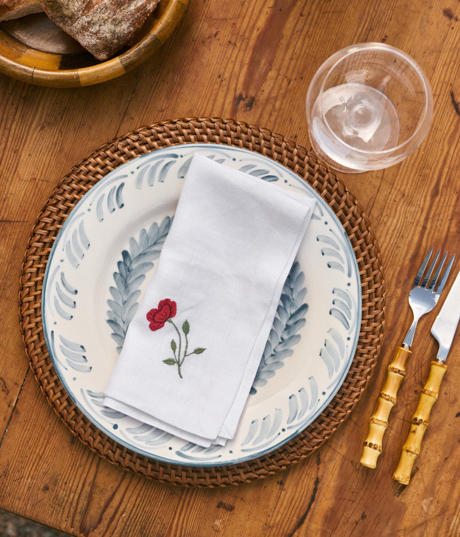 Bouquet Servett - Burgundy 45x45 cm