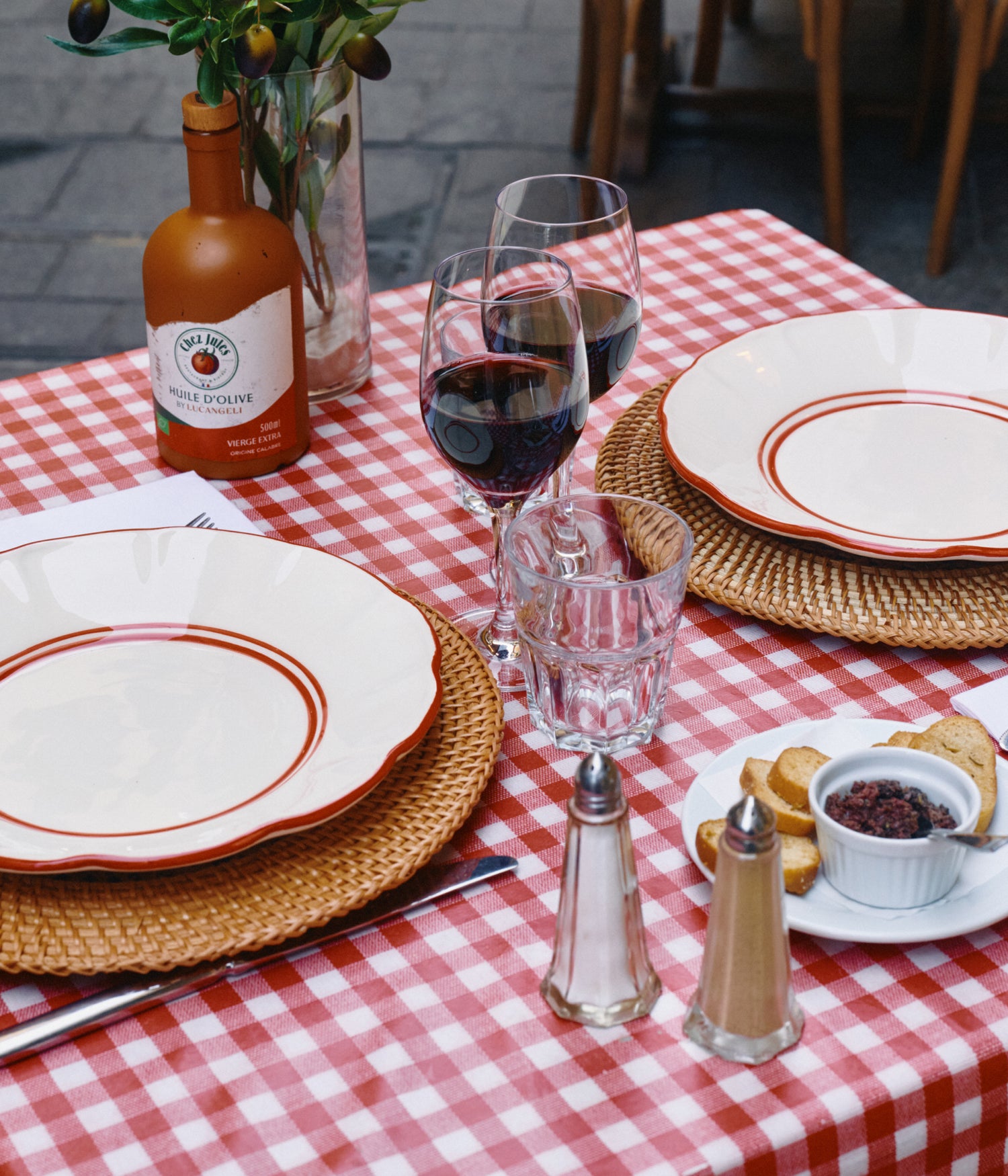 Bistro Tallrik - Röd 28 cm