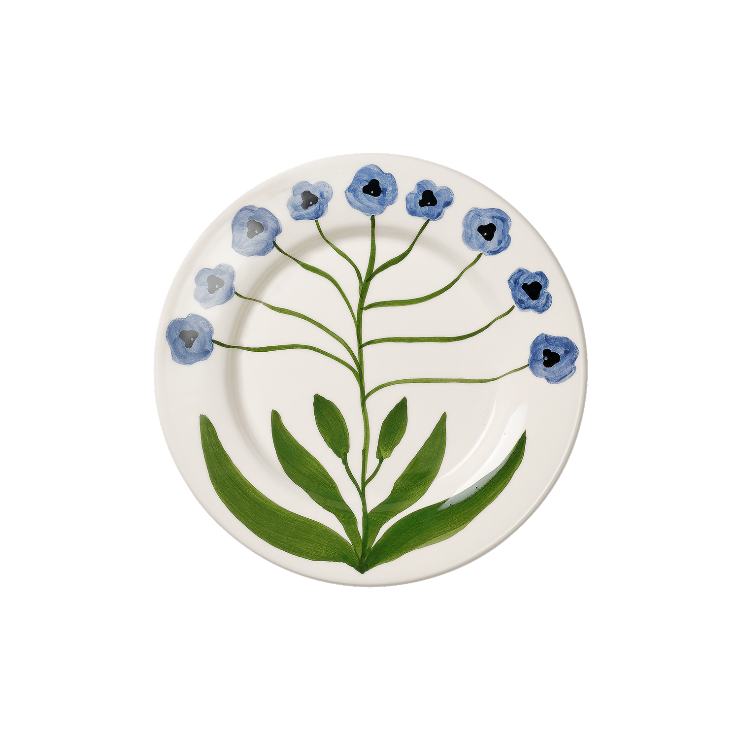Madelen Möllard Pansy Assiett - Blå 22 cm