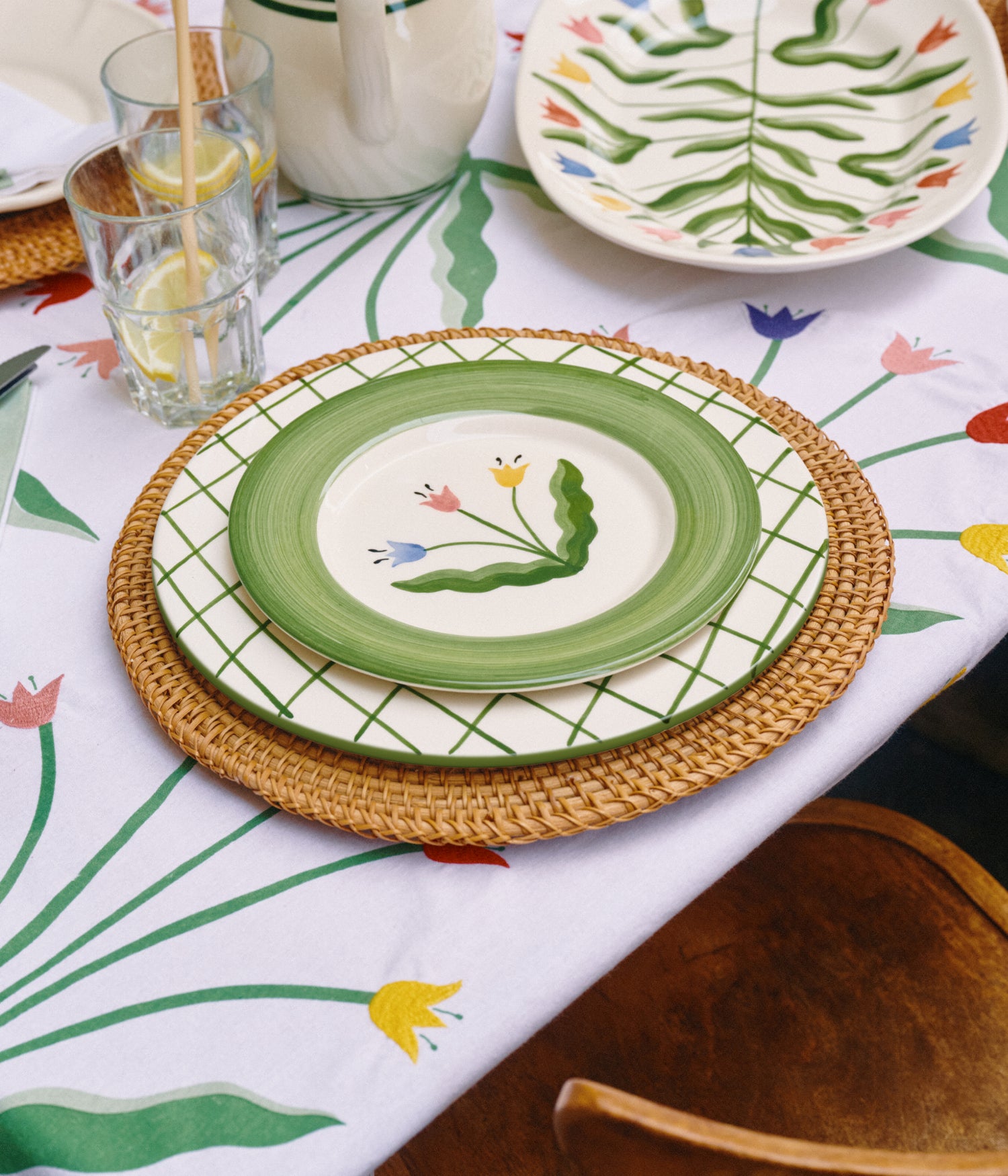Madelen Möllard Tulip Salad plate - Green 22 cm
