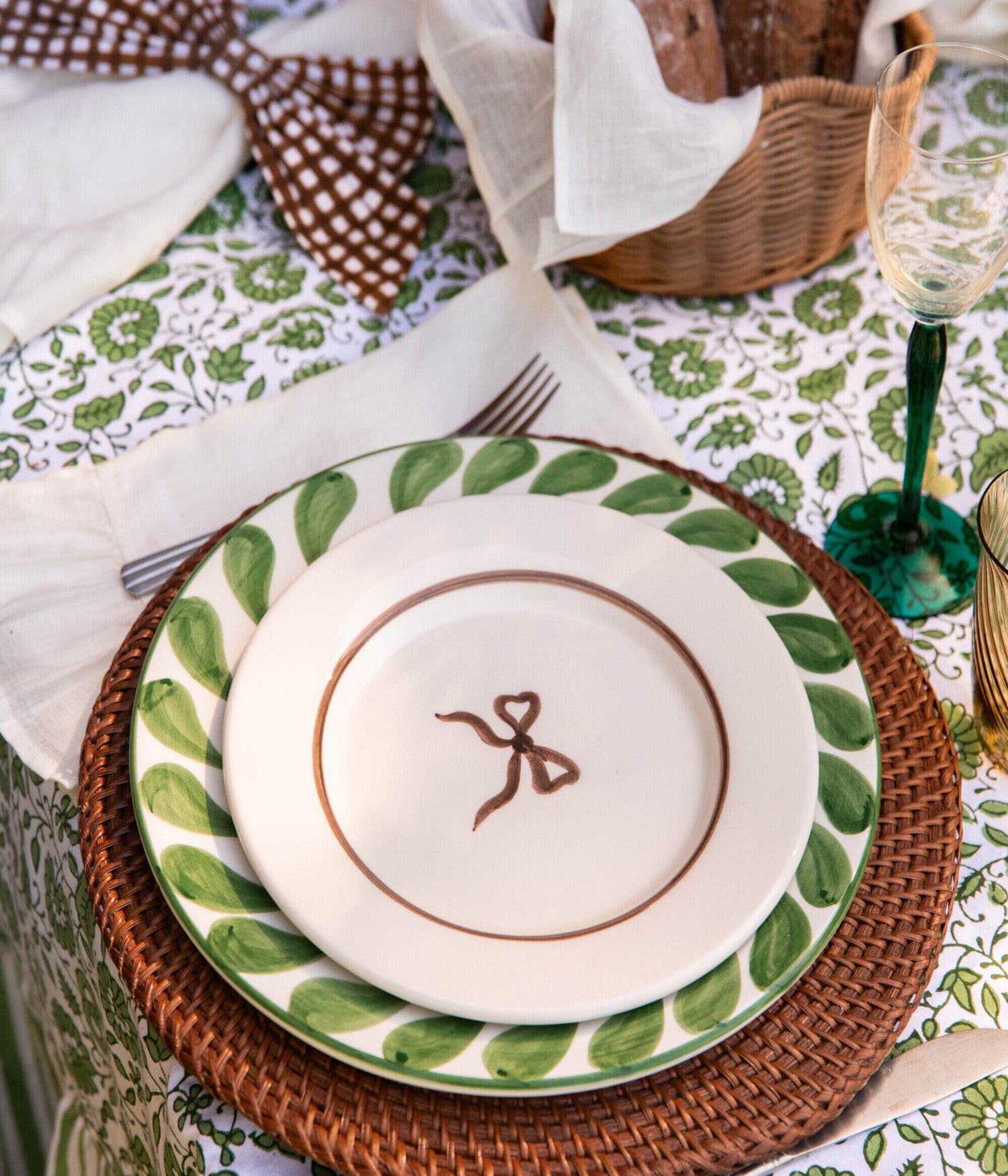 Bow Assiette - Brun 22 cm