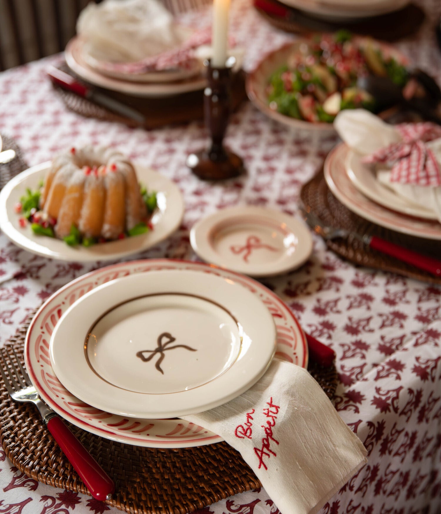 Bow Assiette - Brun 22 cm