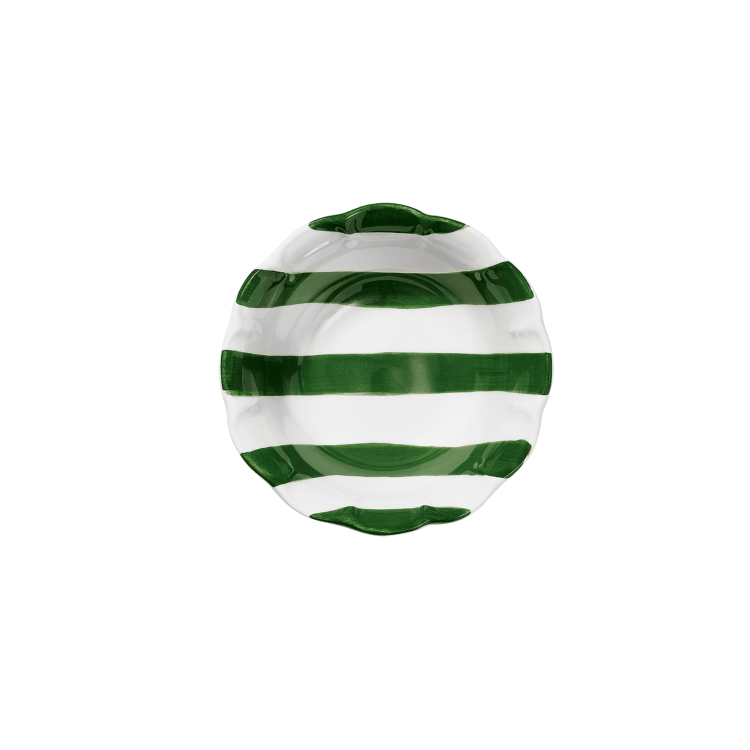 Stripe skål - Grön15 cm