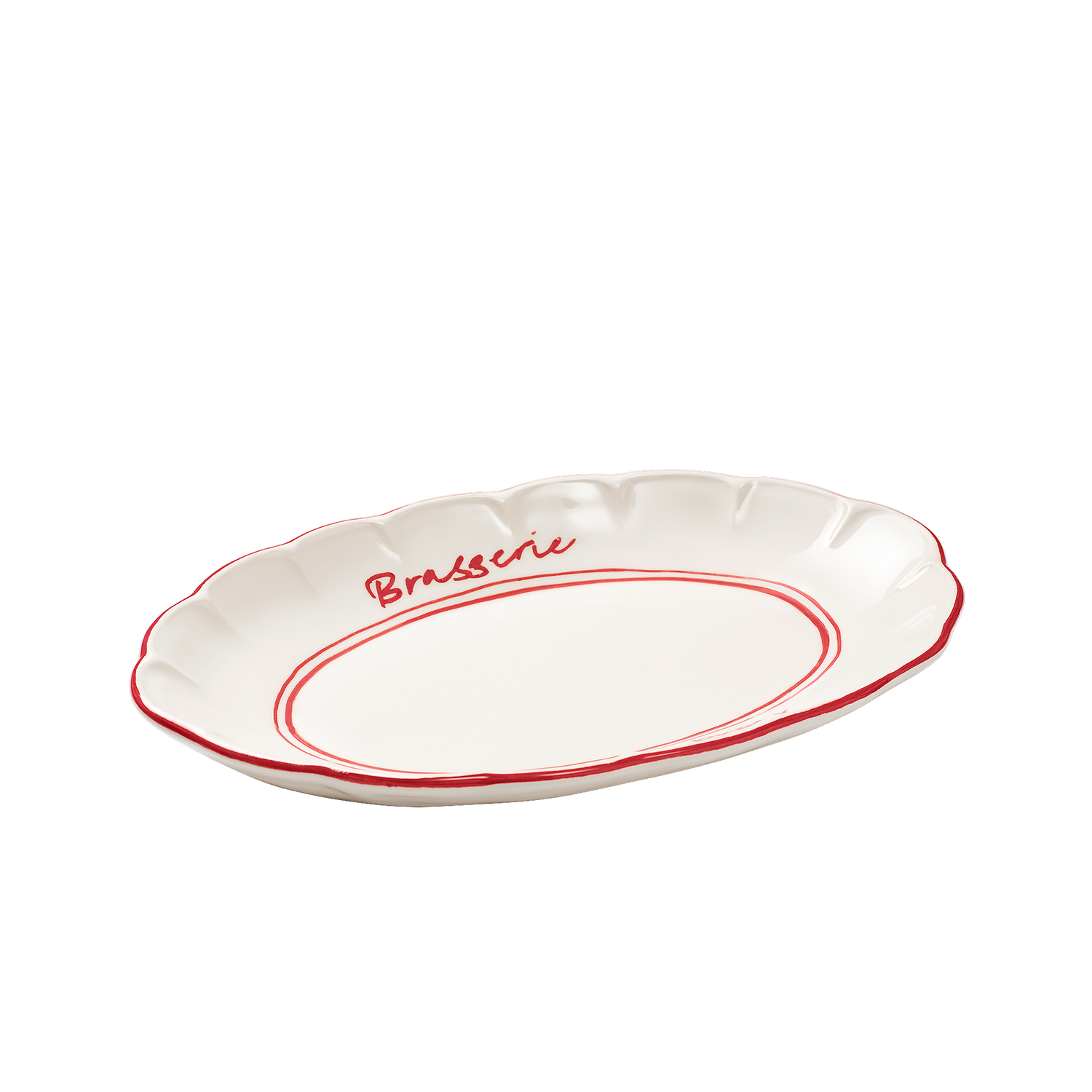 Bistro Serveringsfat - Röd 36 cm