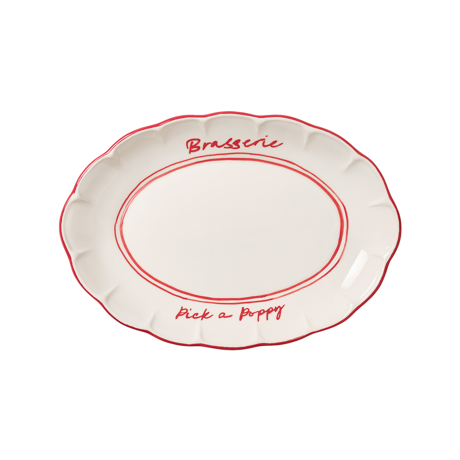 Bistro Serveringsfat - Röd 36 cm