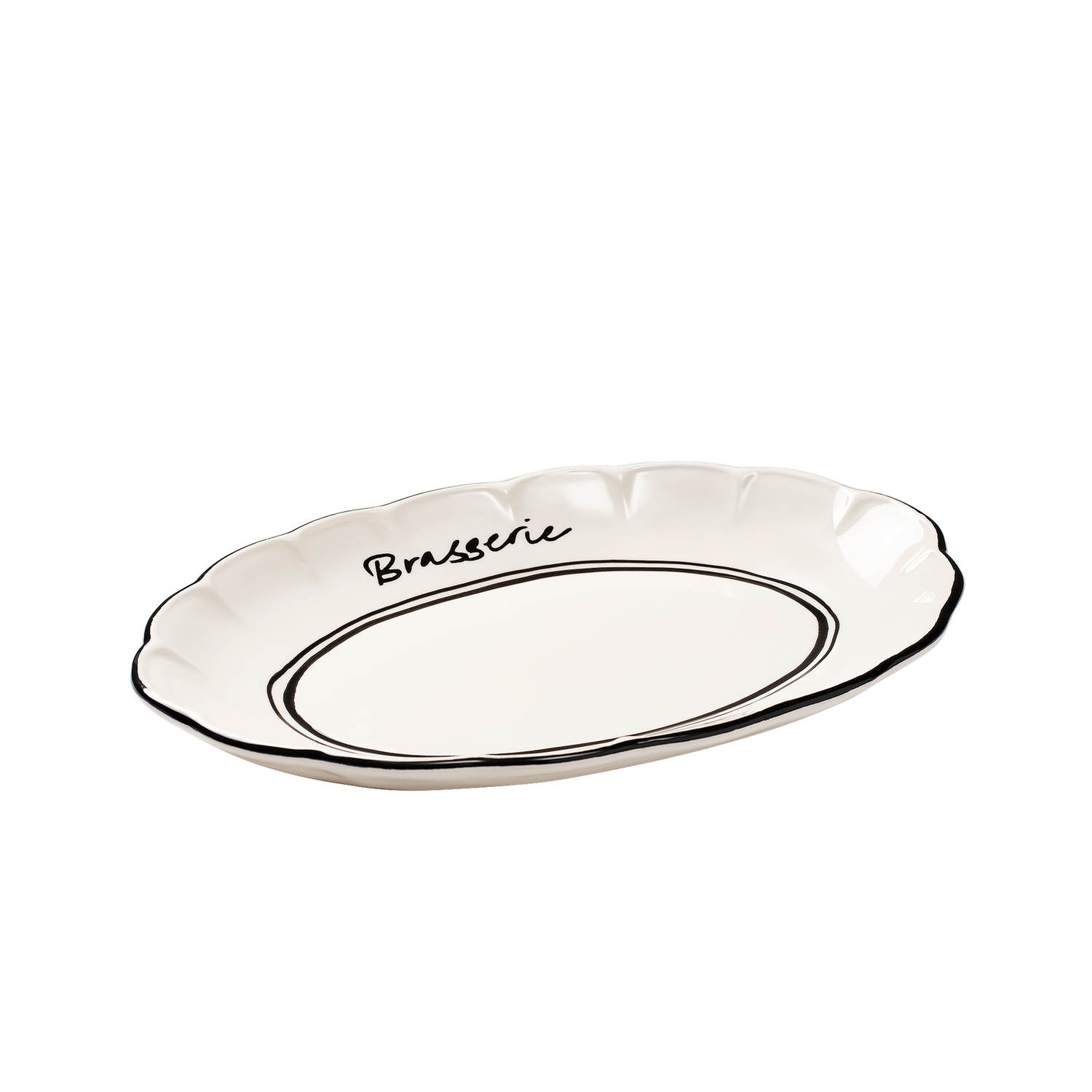 Bistro Serveringsfat - Svart 36 cm