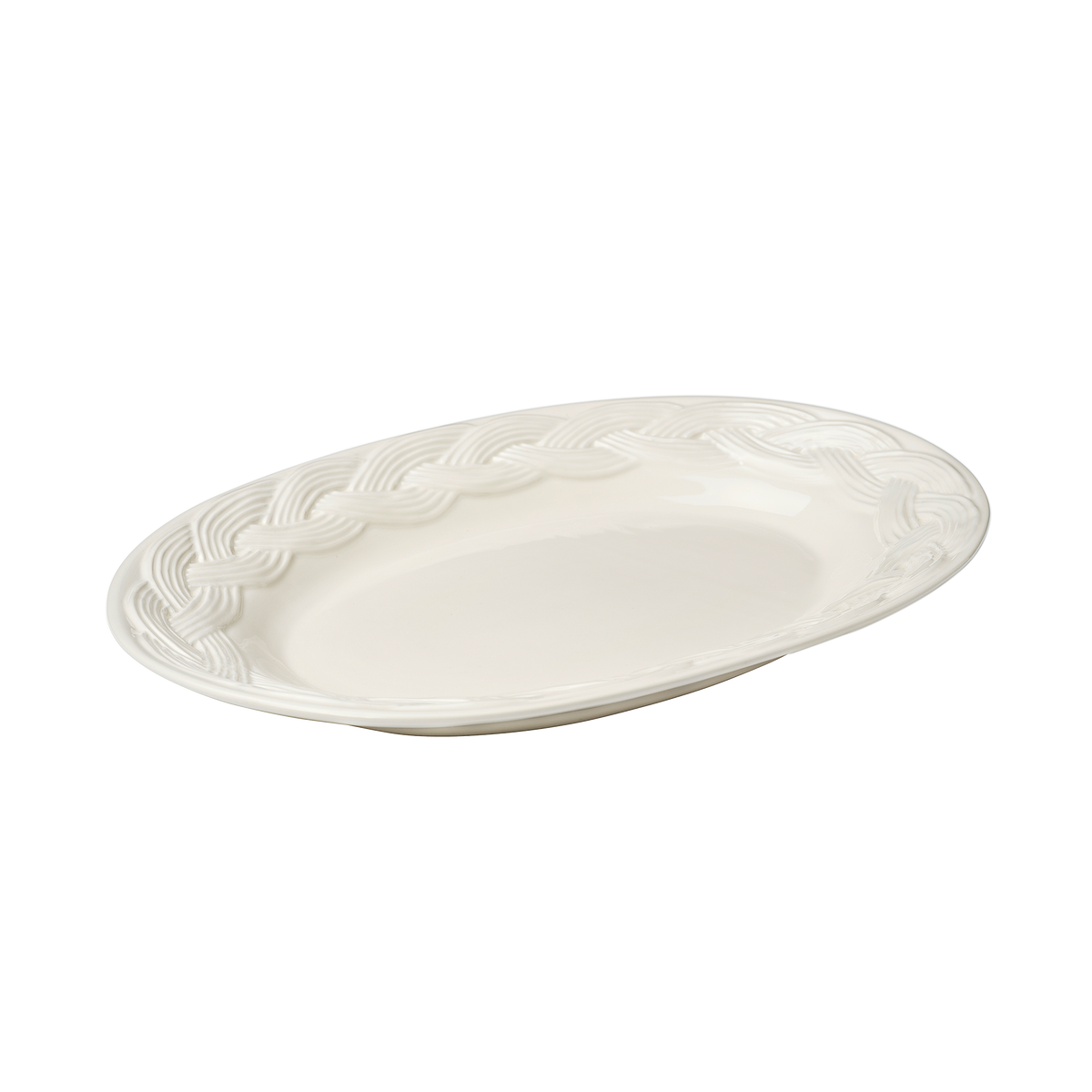 Harvest Braid Serveringsfat - Offwhite 38.5x26 cm