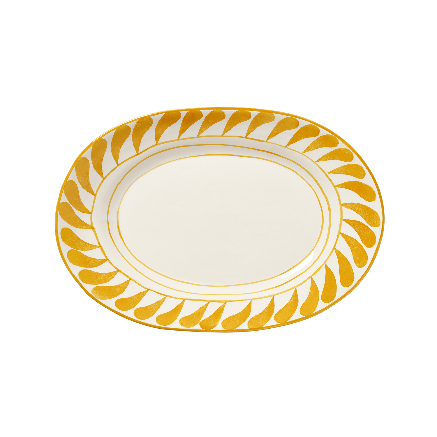 Swirl Serveringsfat - Ochre 38.5x26 cm