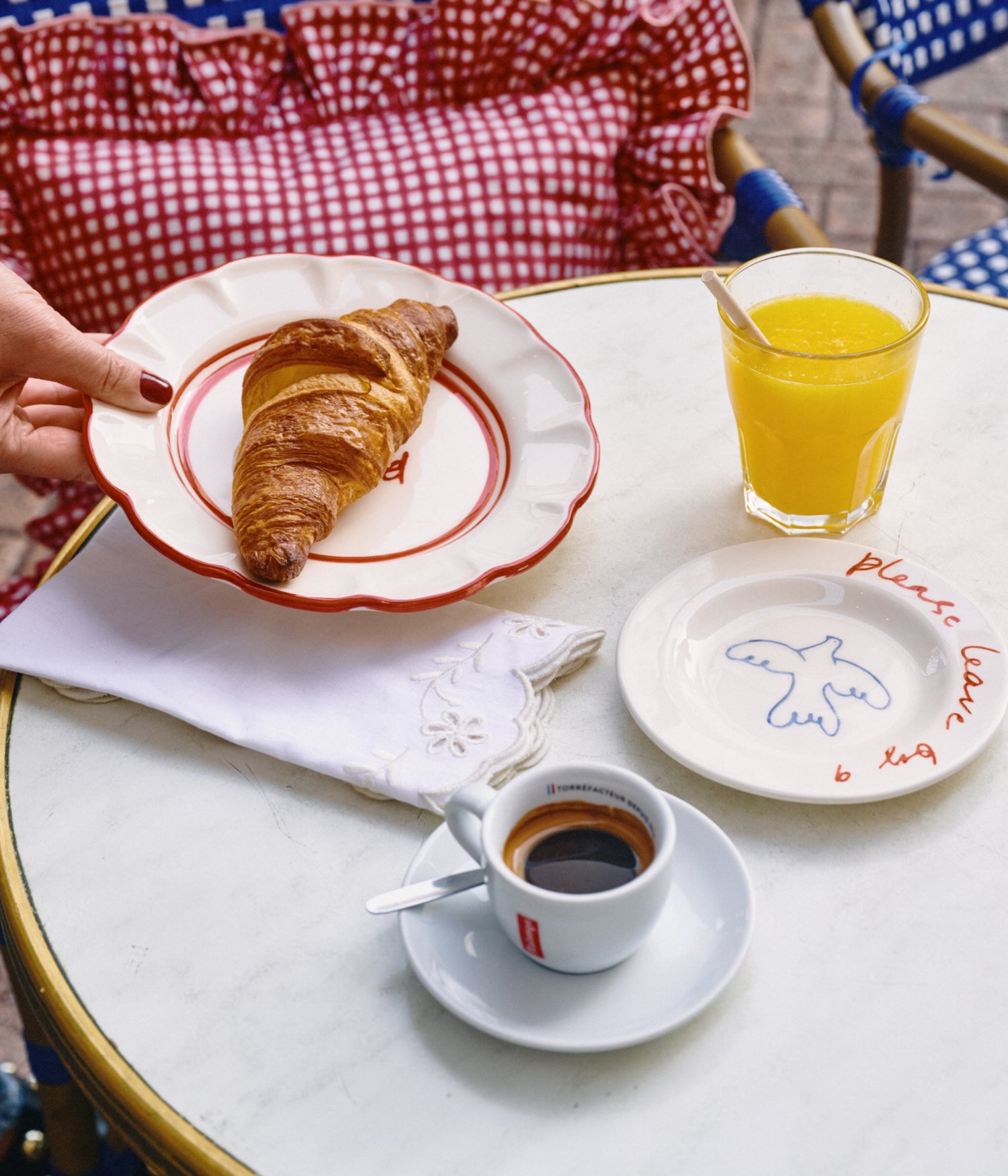 Bird Tapastallrik - Blå 15 cm