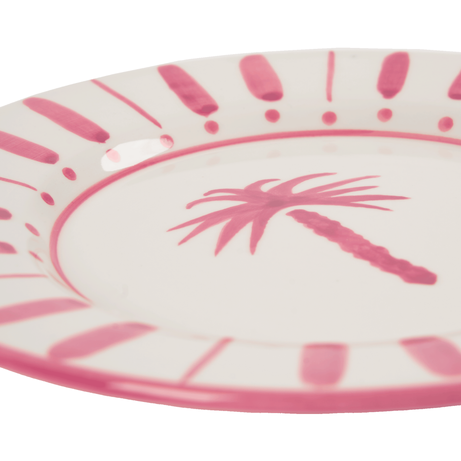 Cannes assiett - Mörkrosa 22 cm