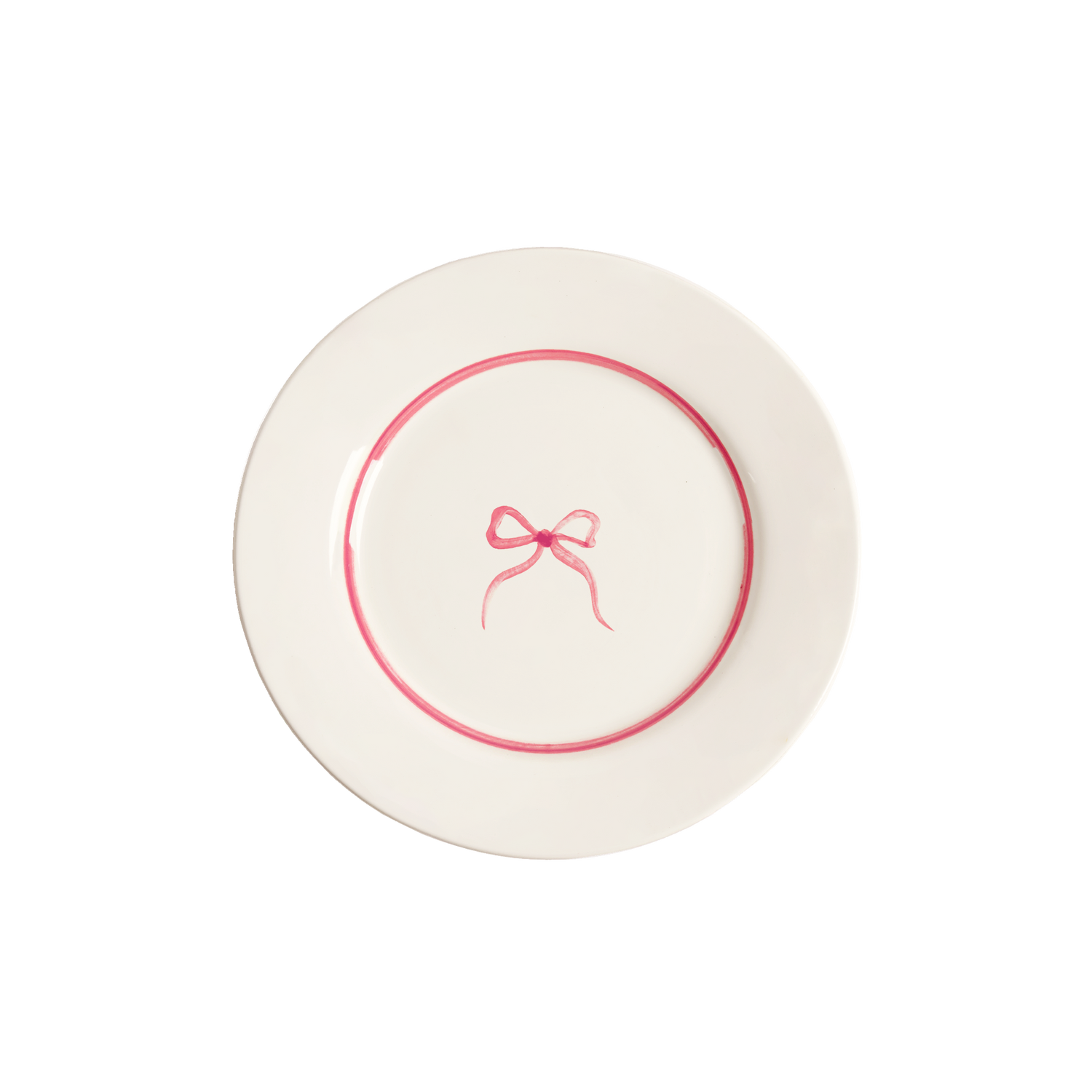 Bow Salad plate - Pink 22 cm