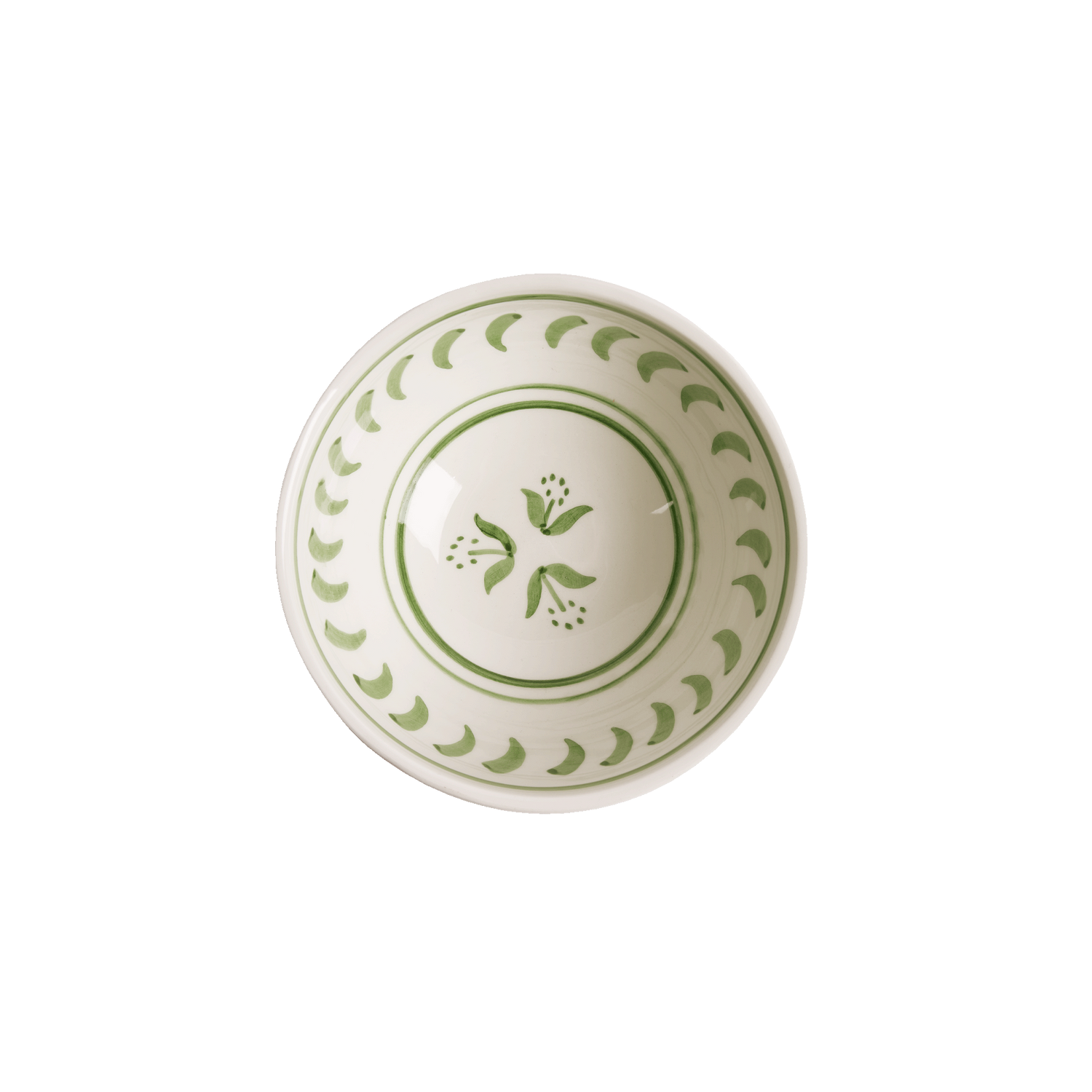 Cottage Flower Liten Skål - Grön 14 cm