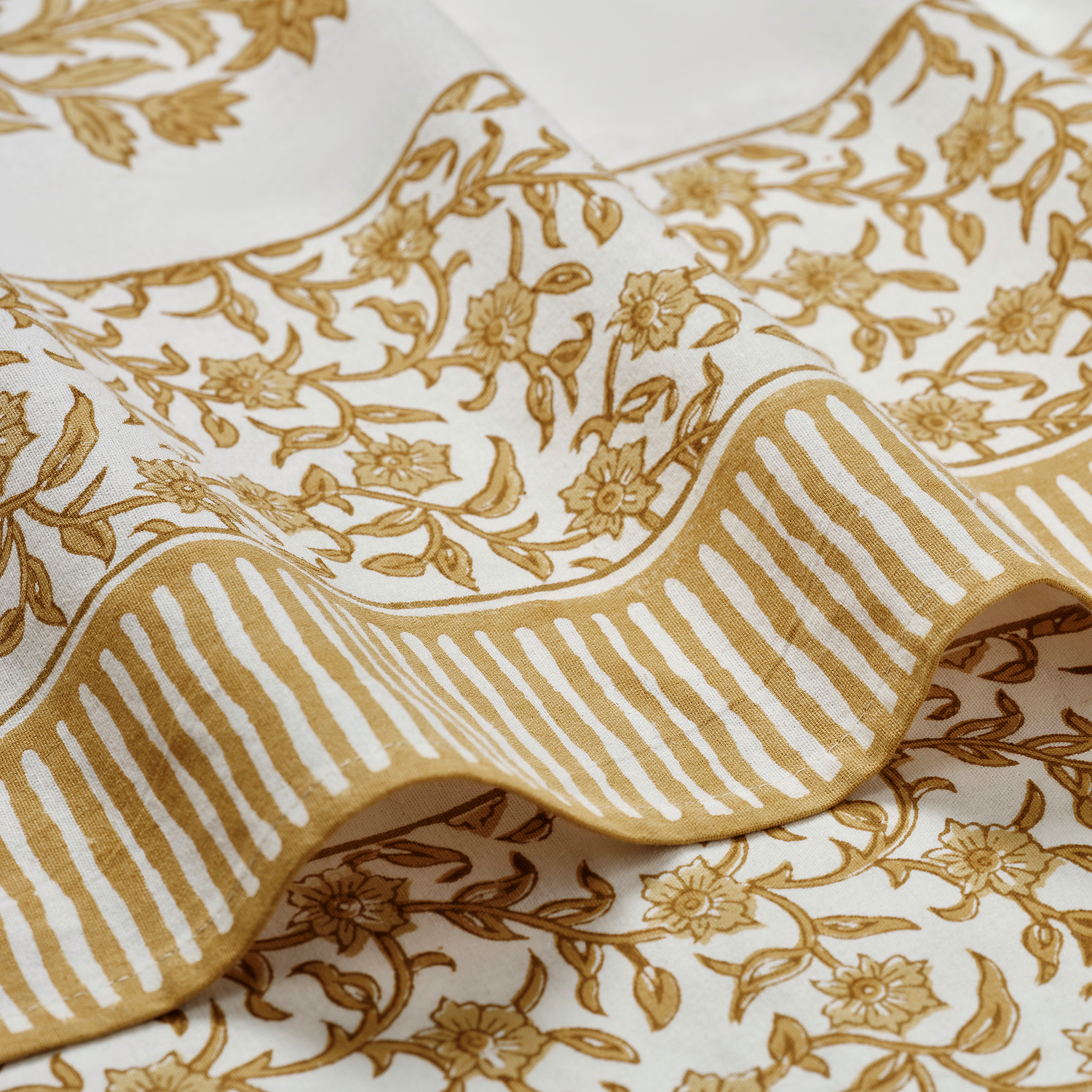 Flora Tablecloth - Ochre