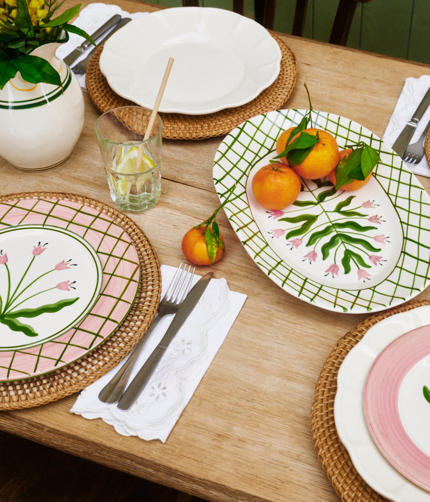 Lace 4 Pack - Offwhite 45x45 cm