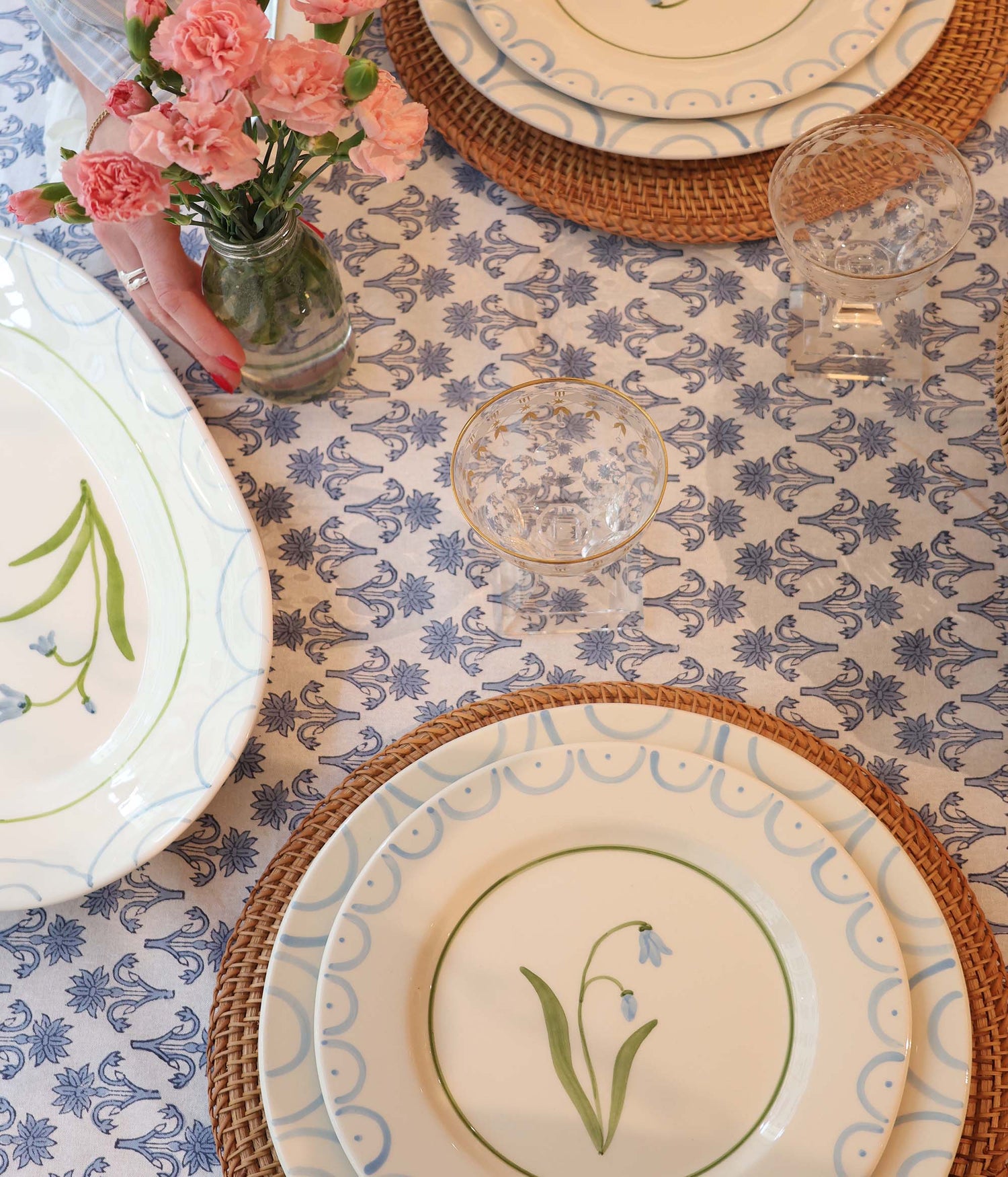Lily Tablecloth - Blue