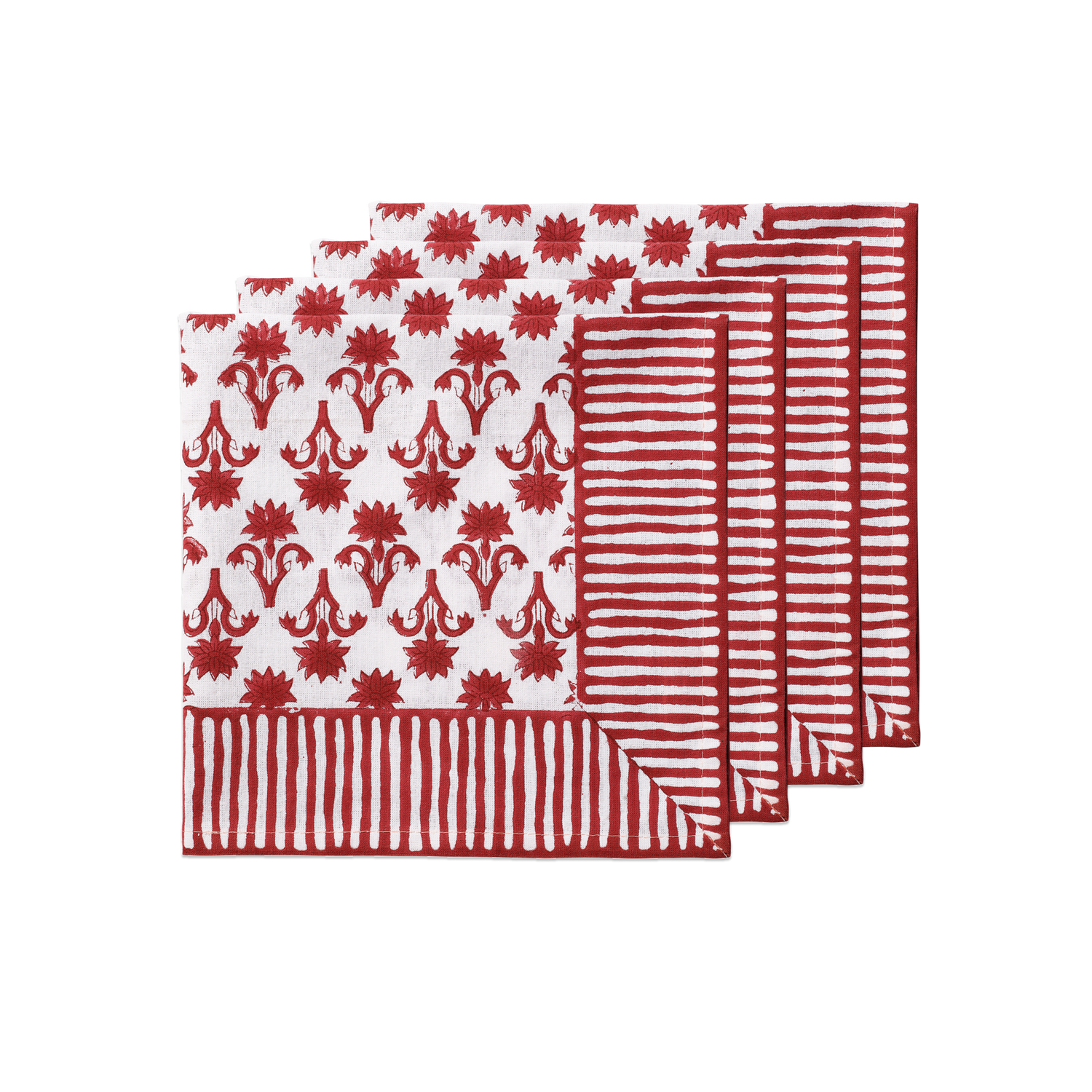 Lily Servett 4-pack - Burgundy 45x45 cm