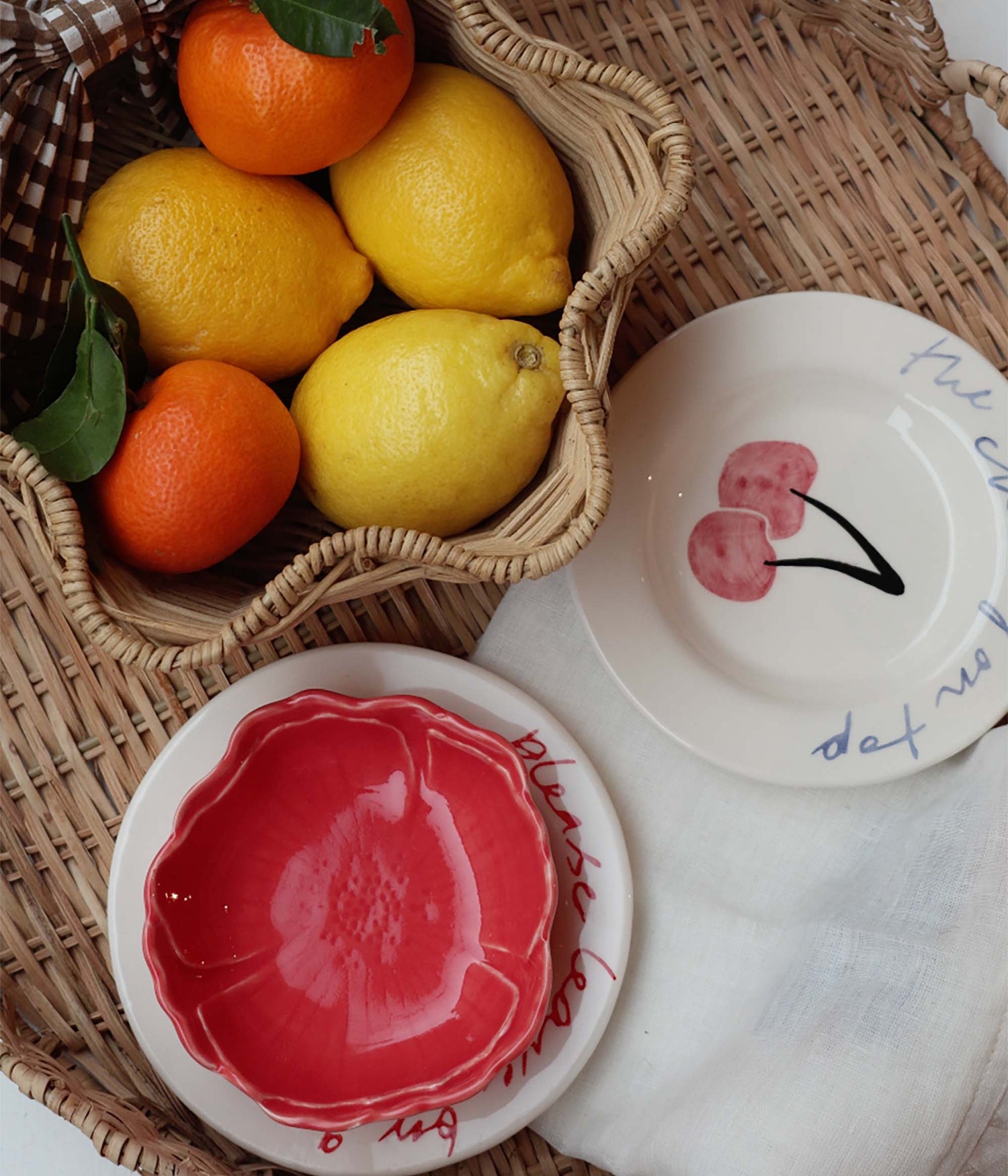 Cherry Tapas Plate - Red 15cm