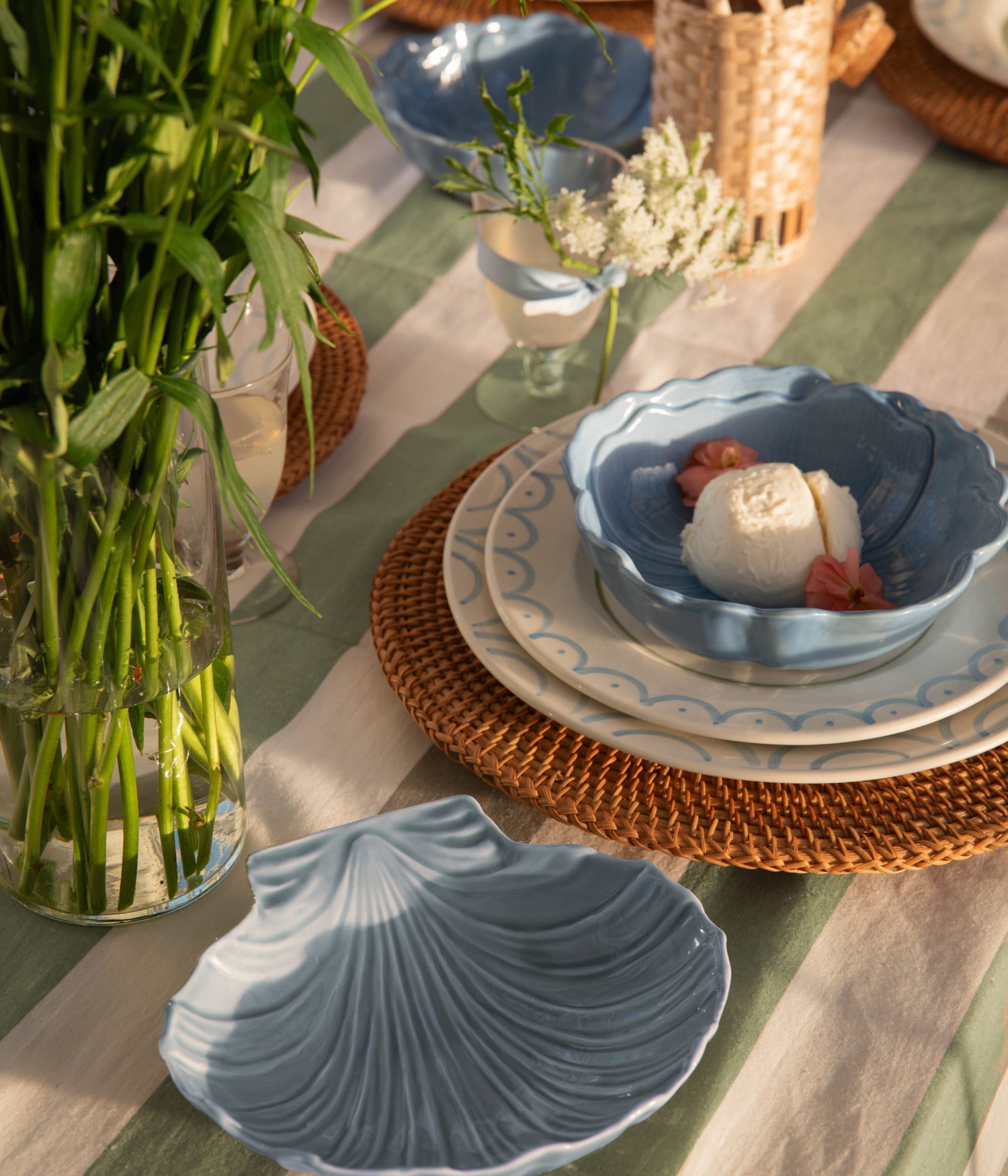 Poppy Skål - Ljusblå 18 cm