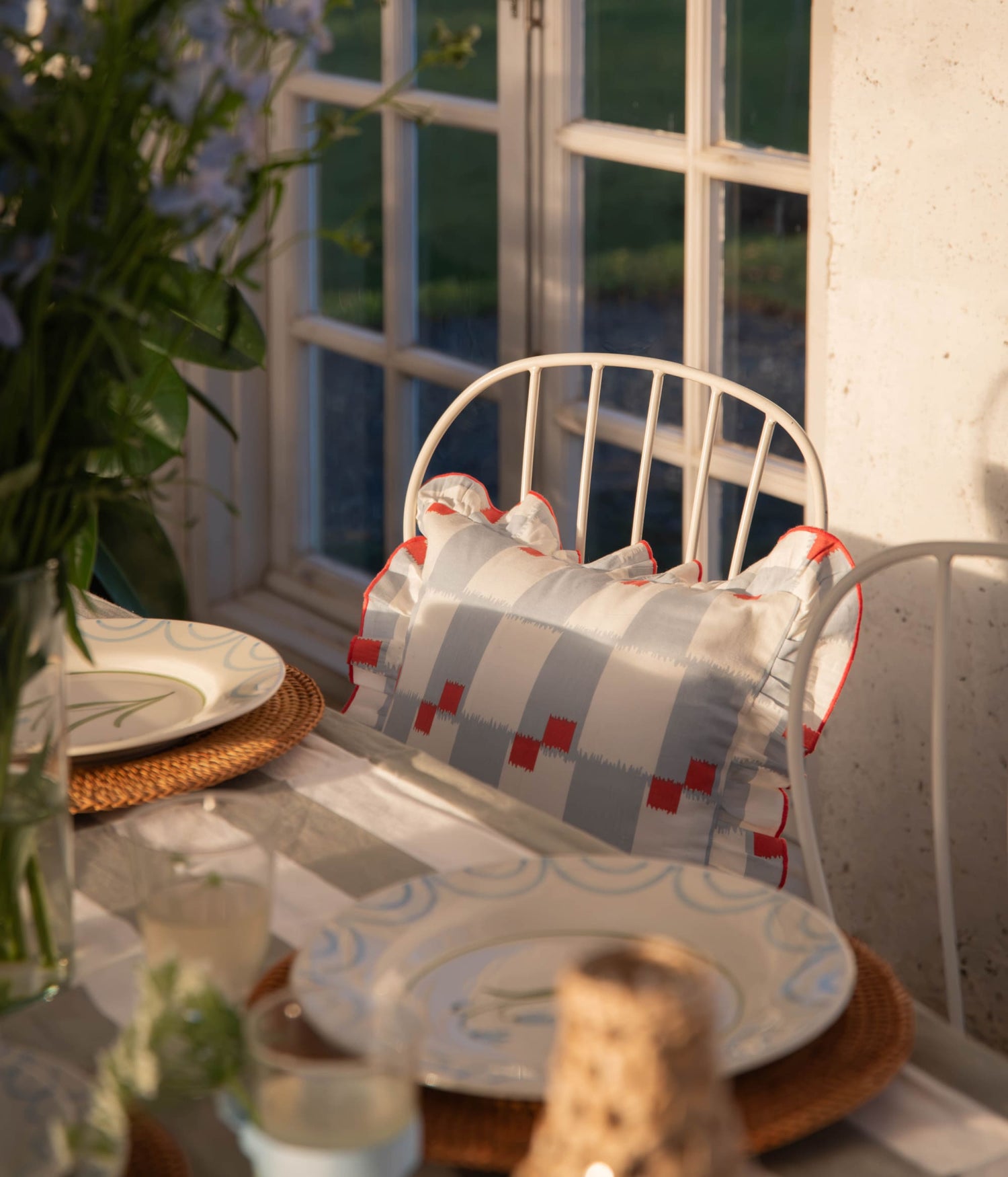 Chester Kuddfodral - Ljusblå 40x40 cm