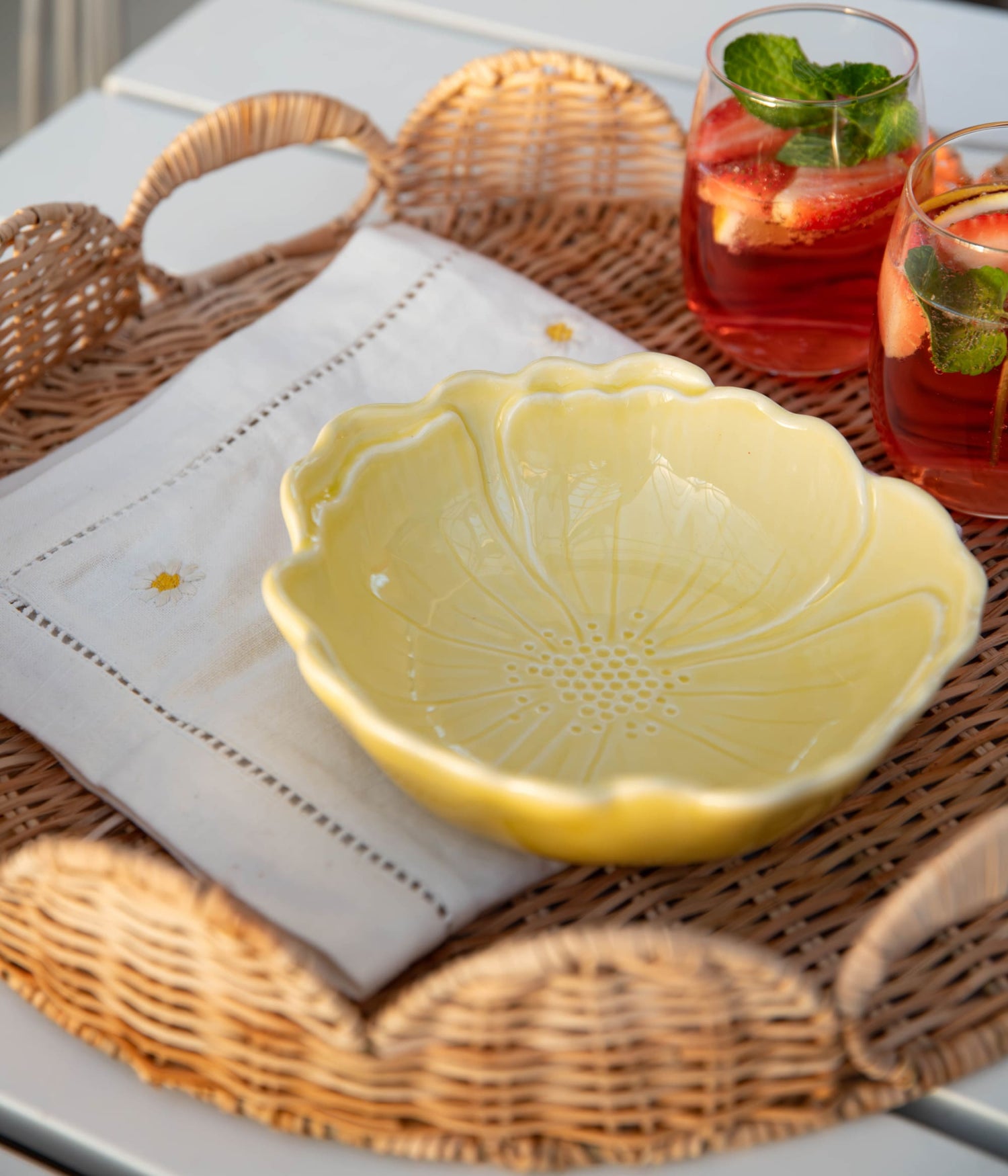 Poppy Skål - Gul 18 cm