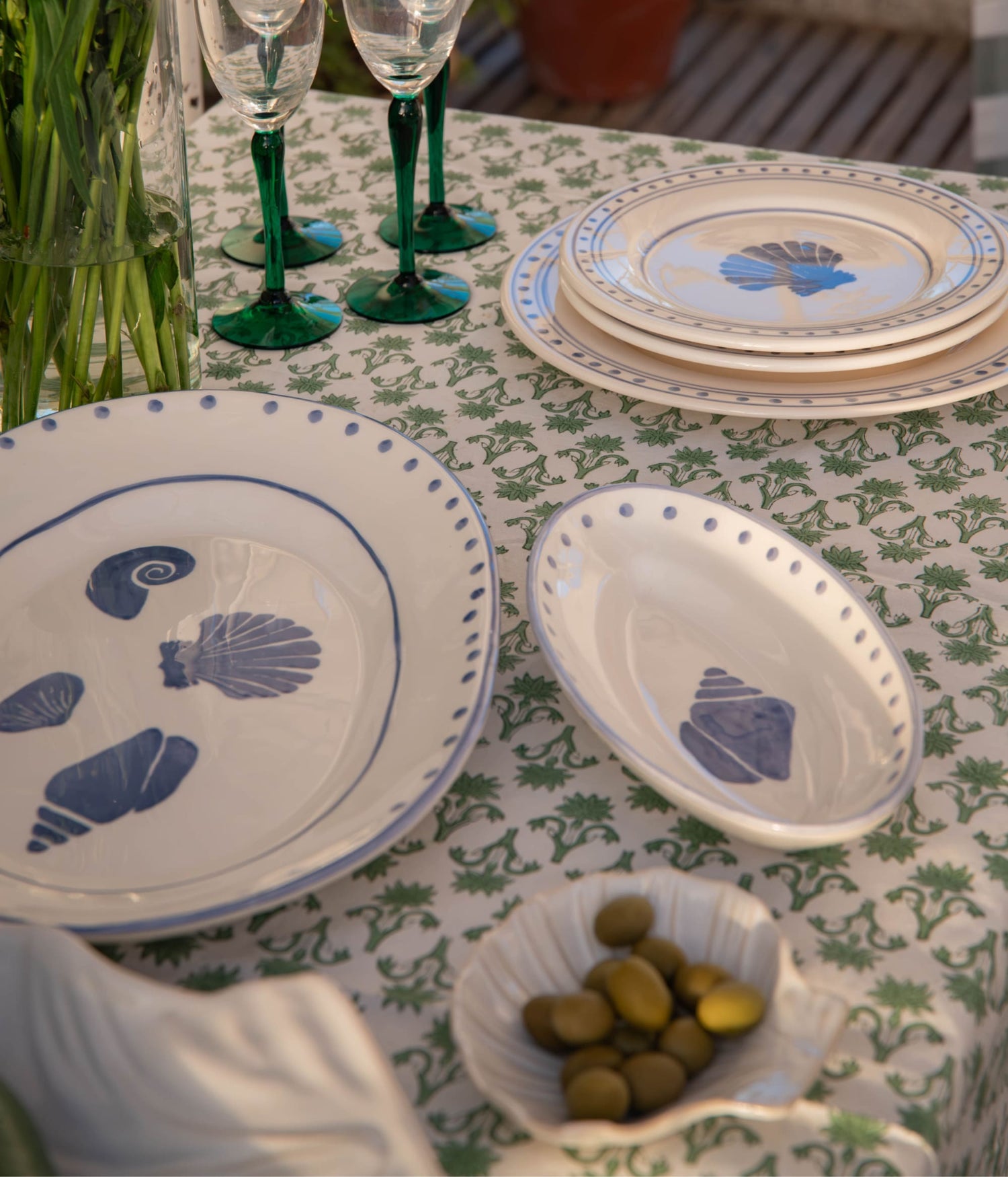 Marine Tallrik - Blå 28 cm